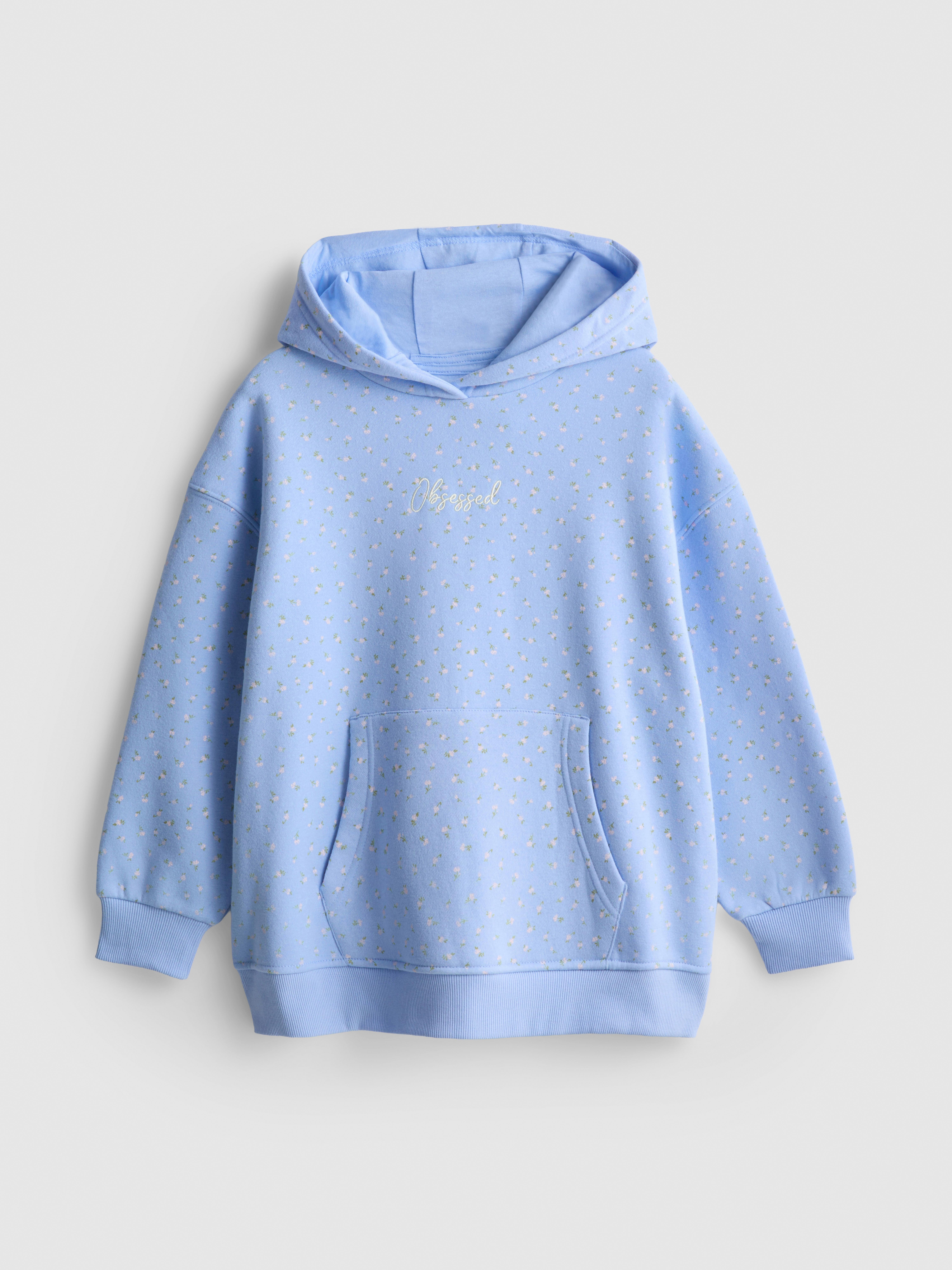 7-15yrs | Cotton-Rich Ditsy Floral Hoodie