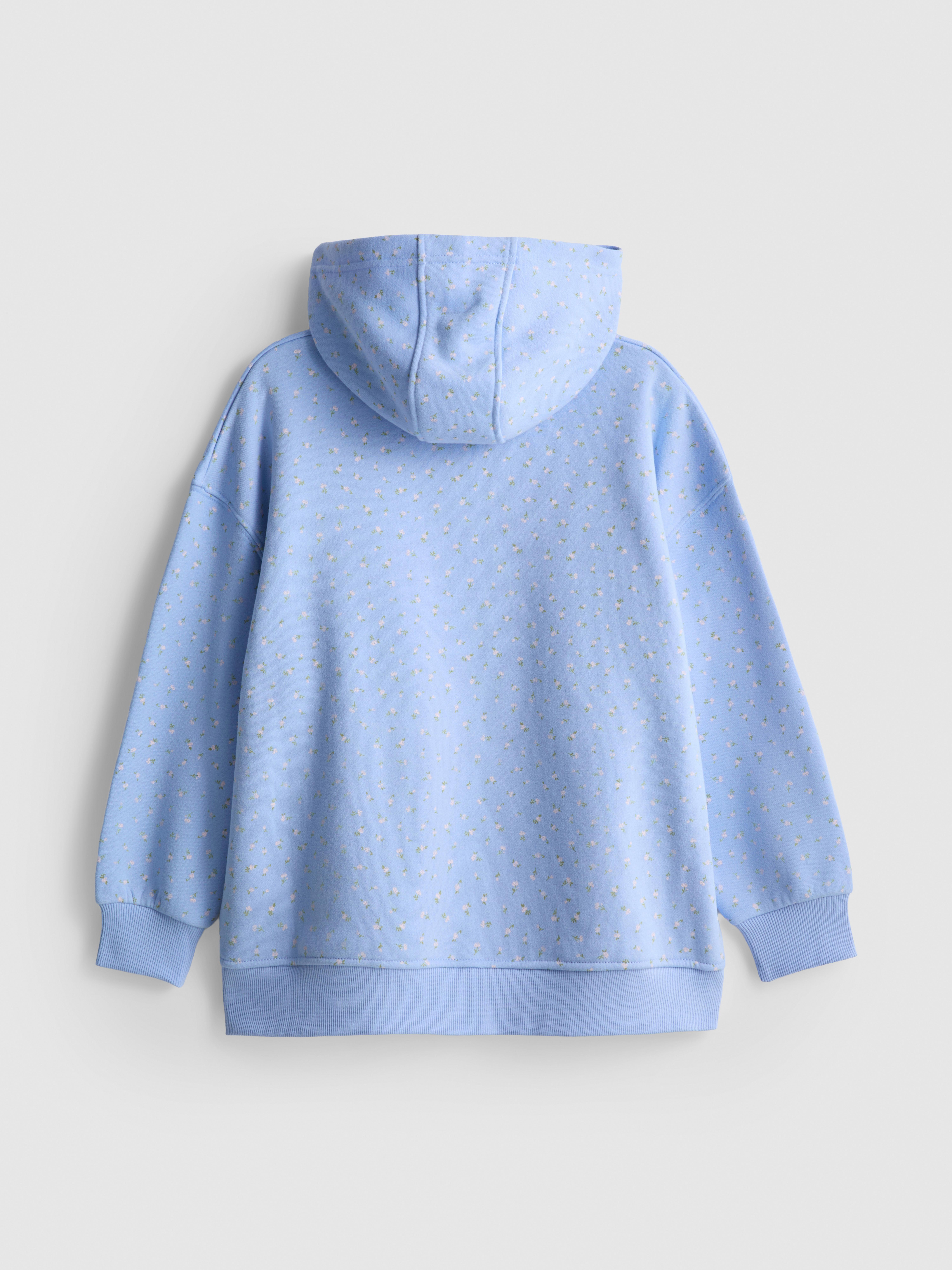 7-15yrs | Cotton-Rich Ditsy Floral Hoodie