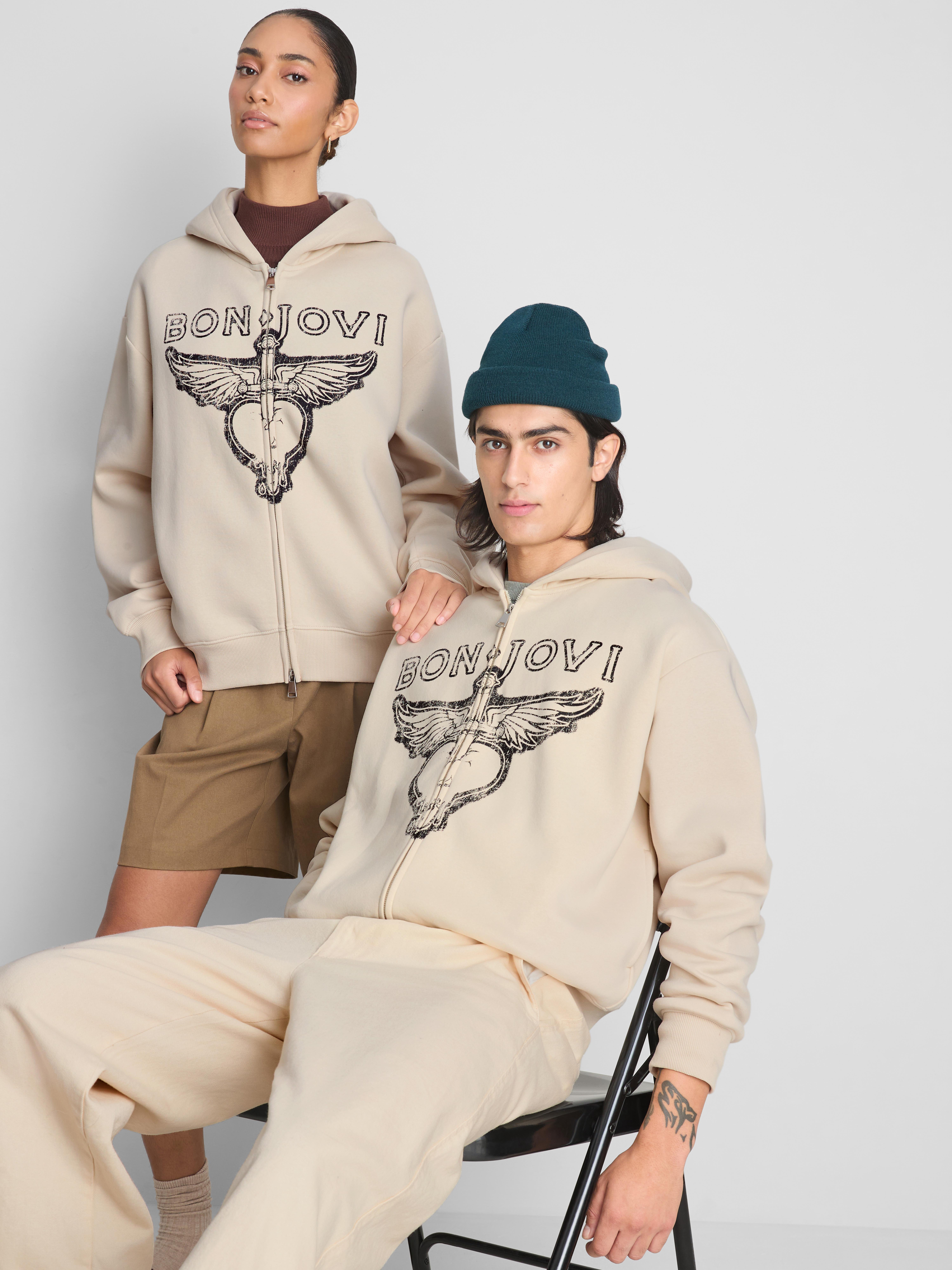 Bon Jovi Zip-Up Hoodie