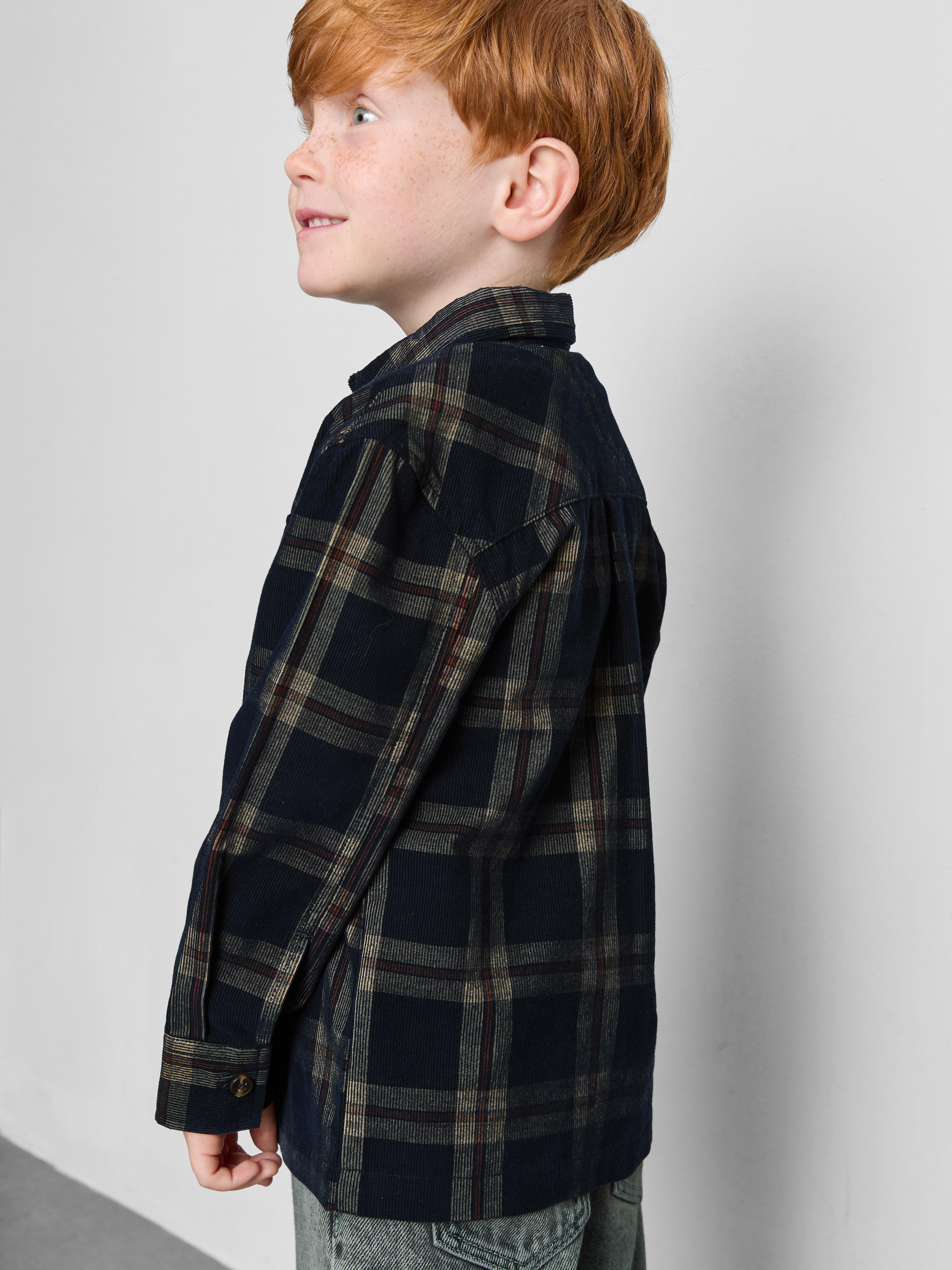 1-10yrs | Pure Cotton Plaid Overshirt