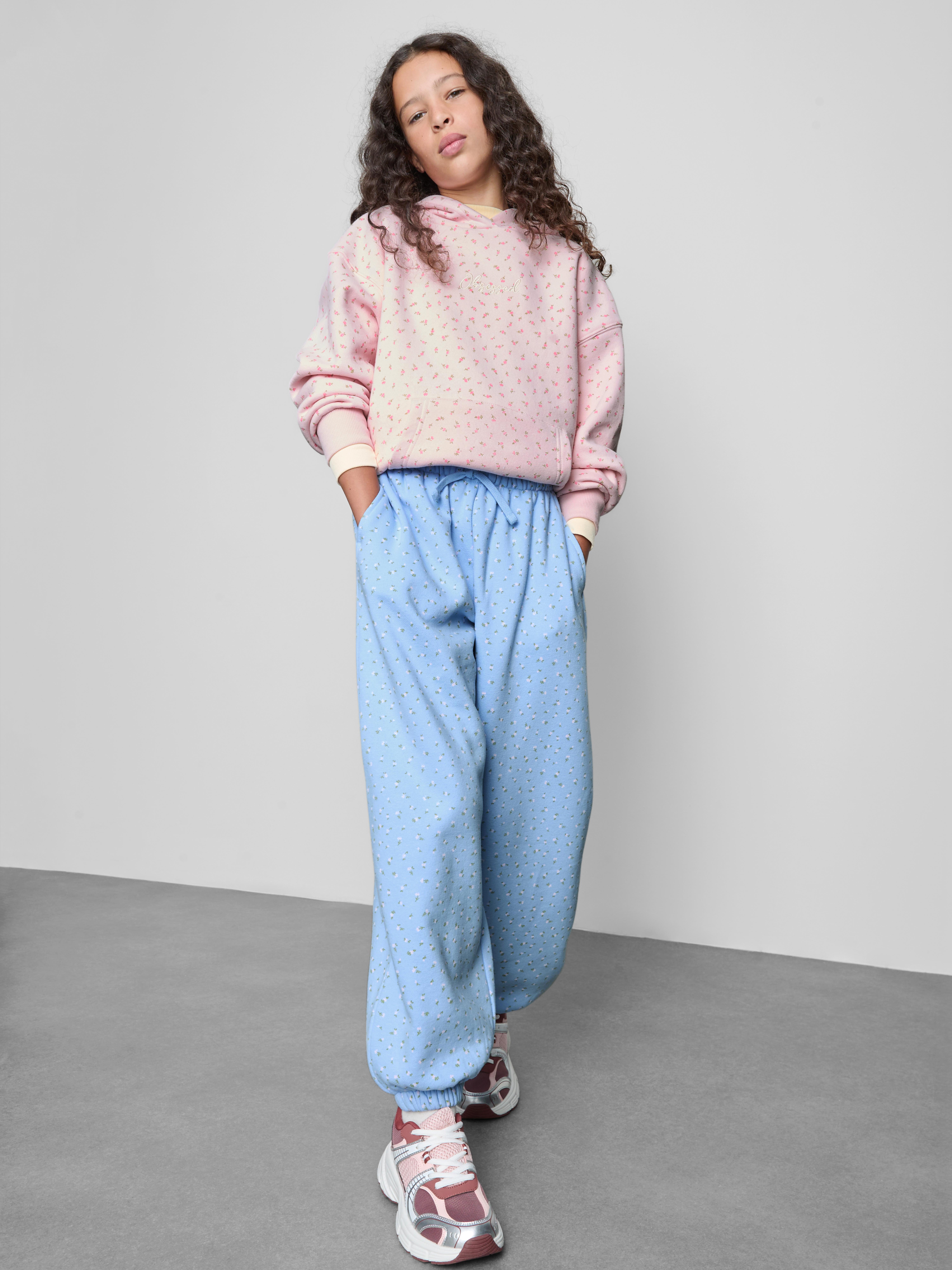 7-15yrs | Cotton Rich Ditsy Floral Balloon Leg Cuffed Joggers