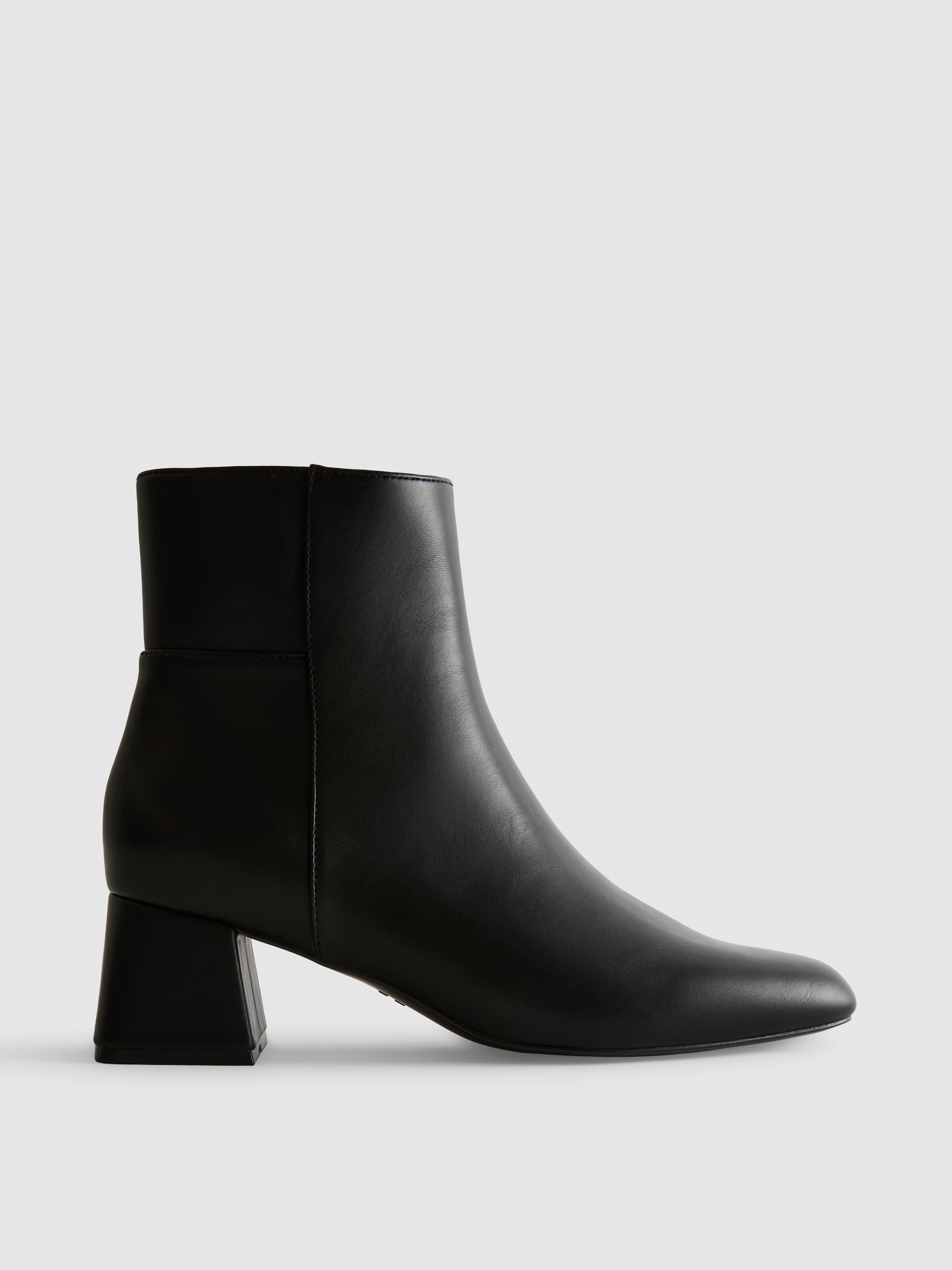 Block Heel Ankle Boots