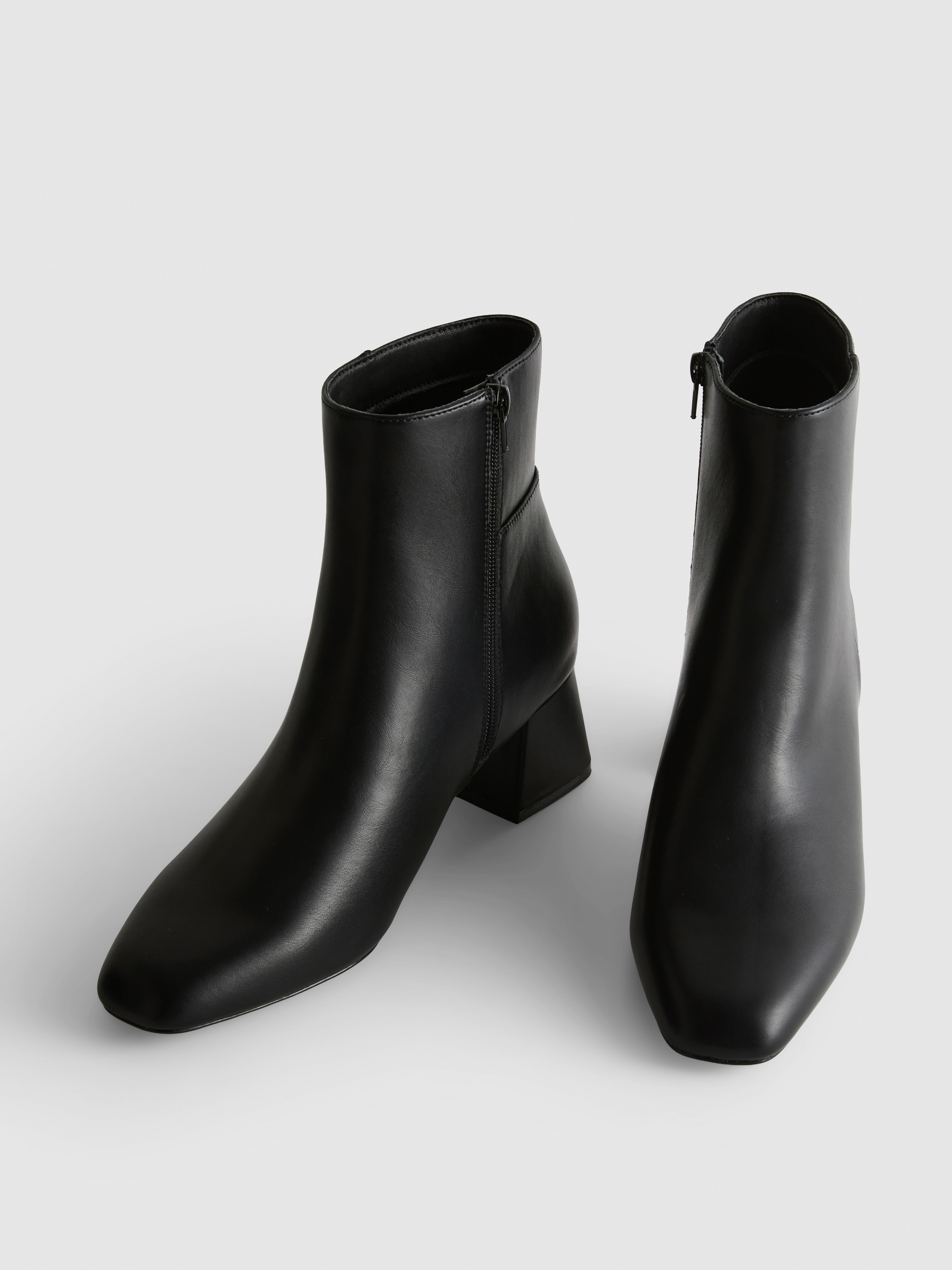 Block Heel Ankle Boots