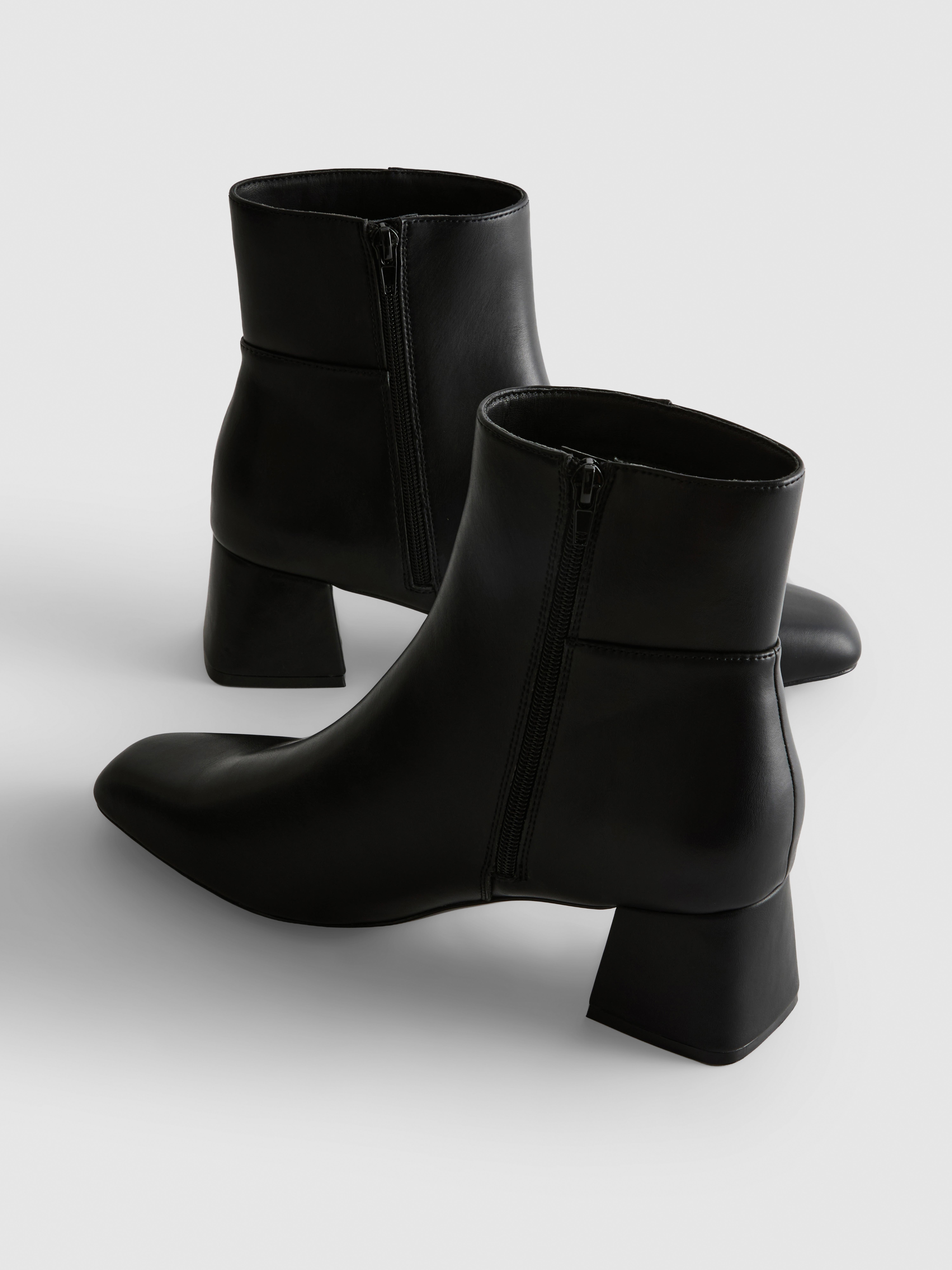 Block Heel Ankle Boots