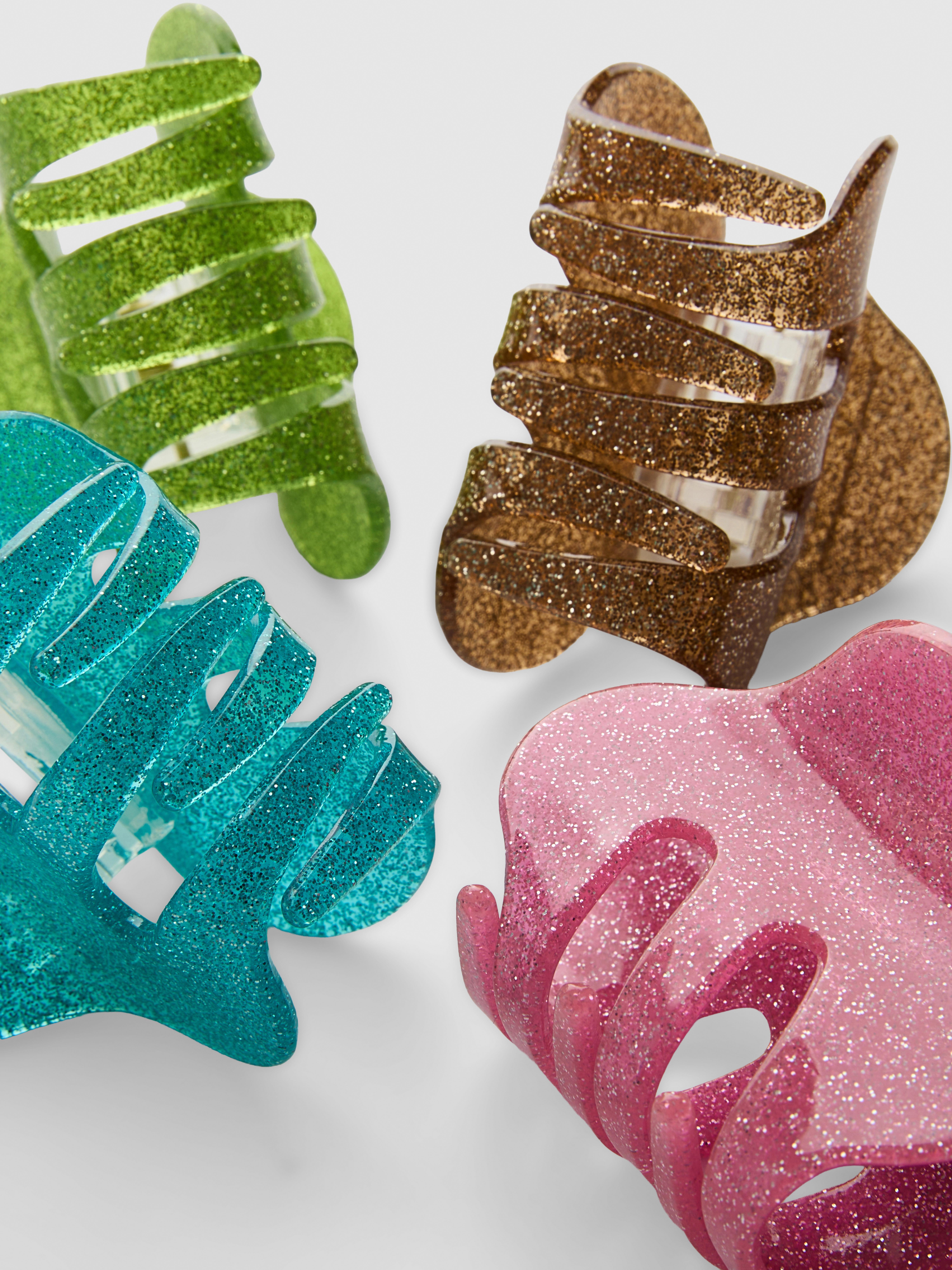 Lot de 4 pinces à cheveux pailletées