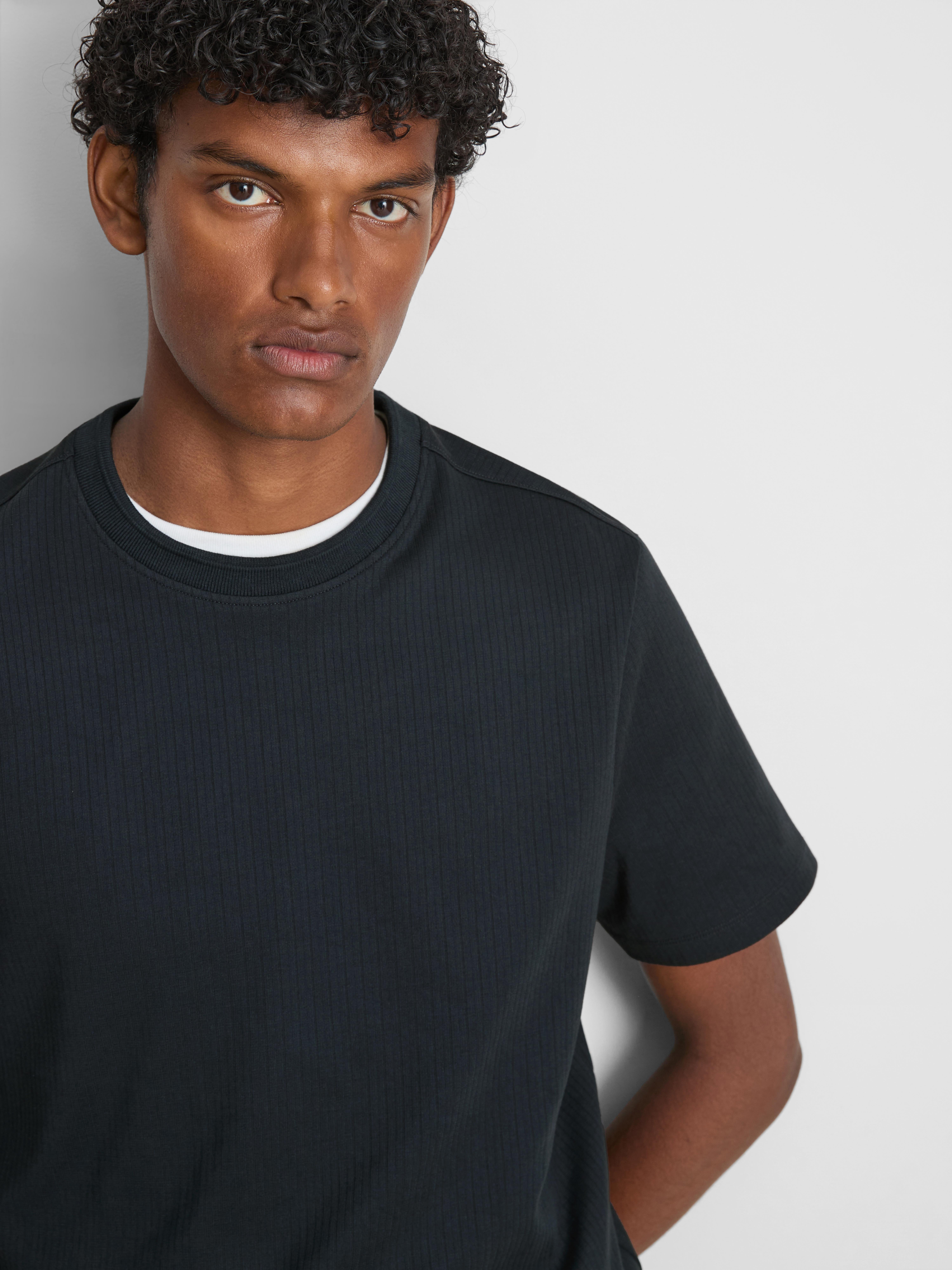 Camiseta de cuello redondo de canalé de The Edit