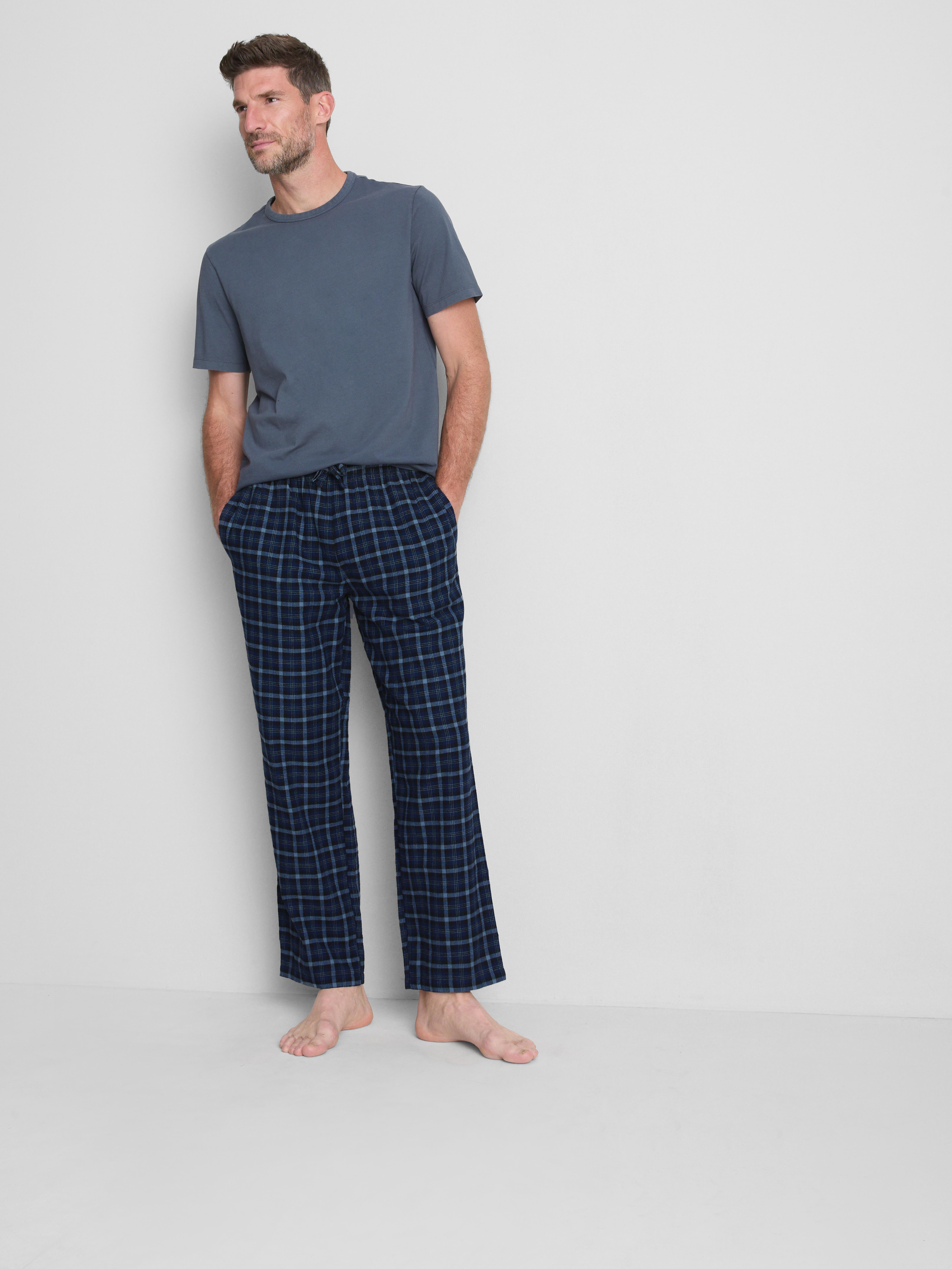 Pyjama à carreaux en pur coton