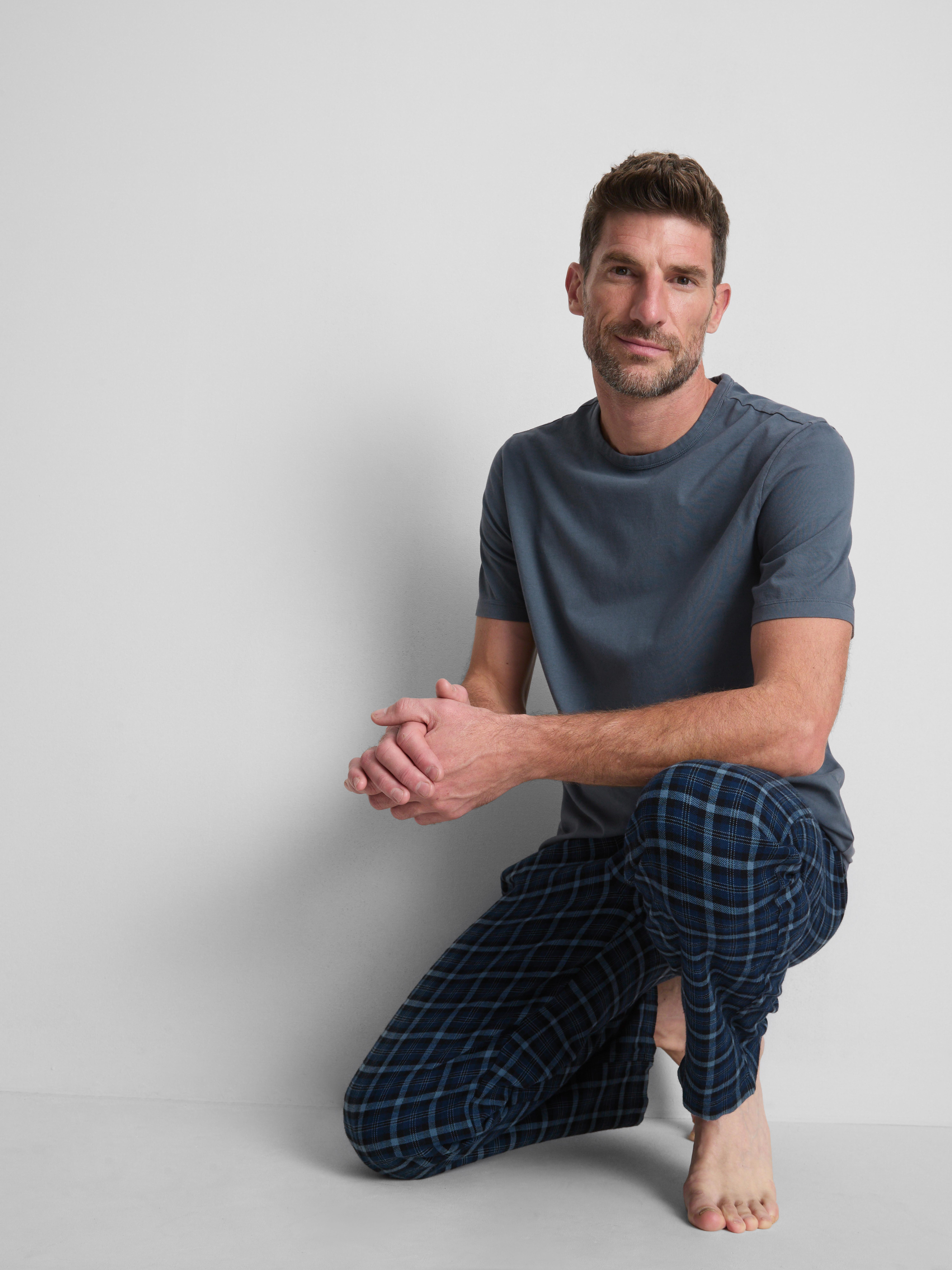 Geruite pyjama van puur katoen