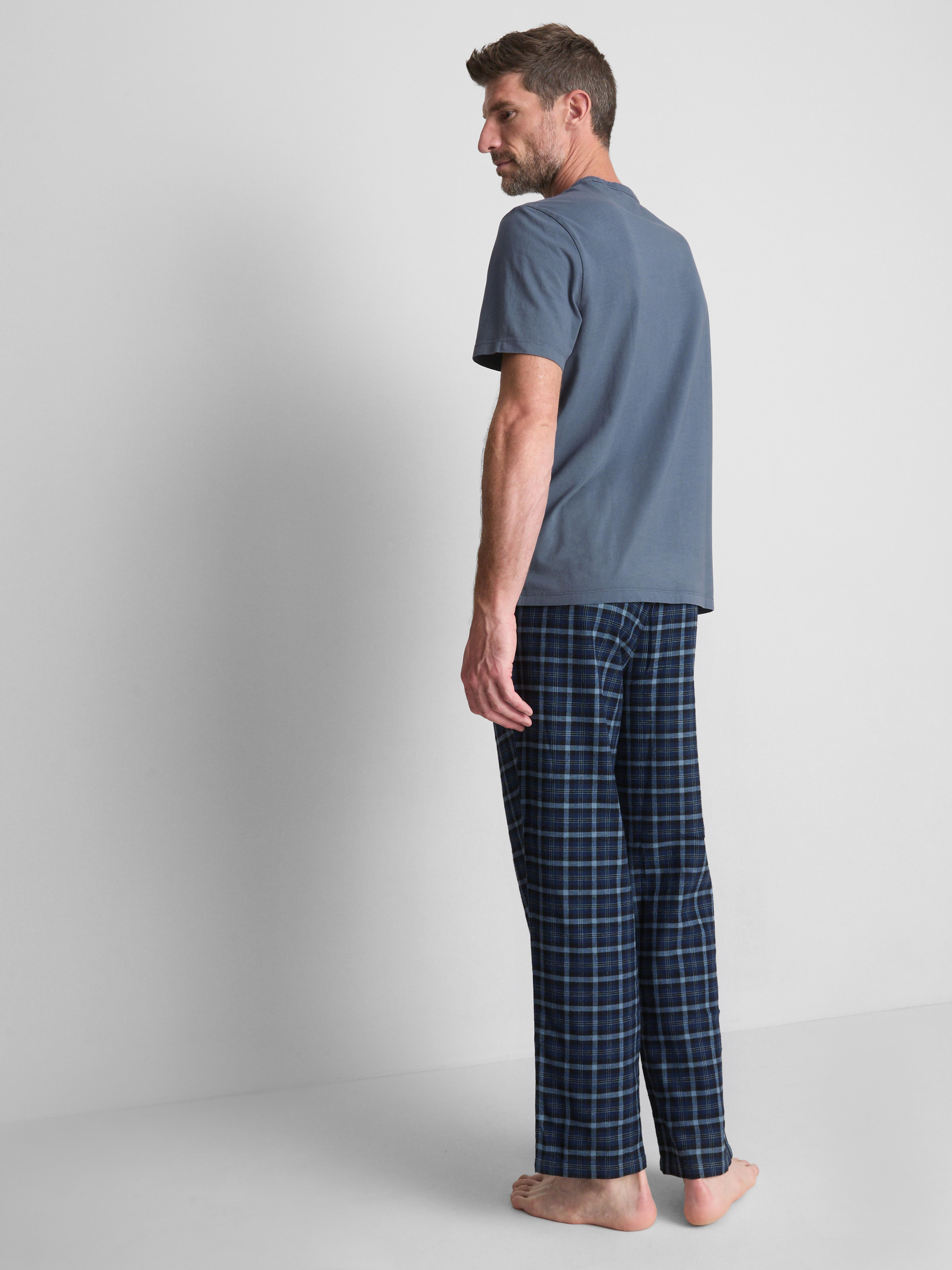 Geruite pyjama van puur katoen