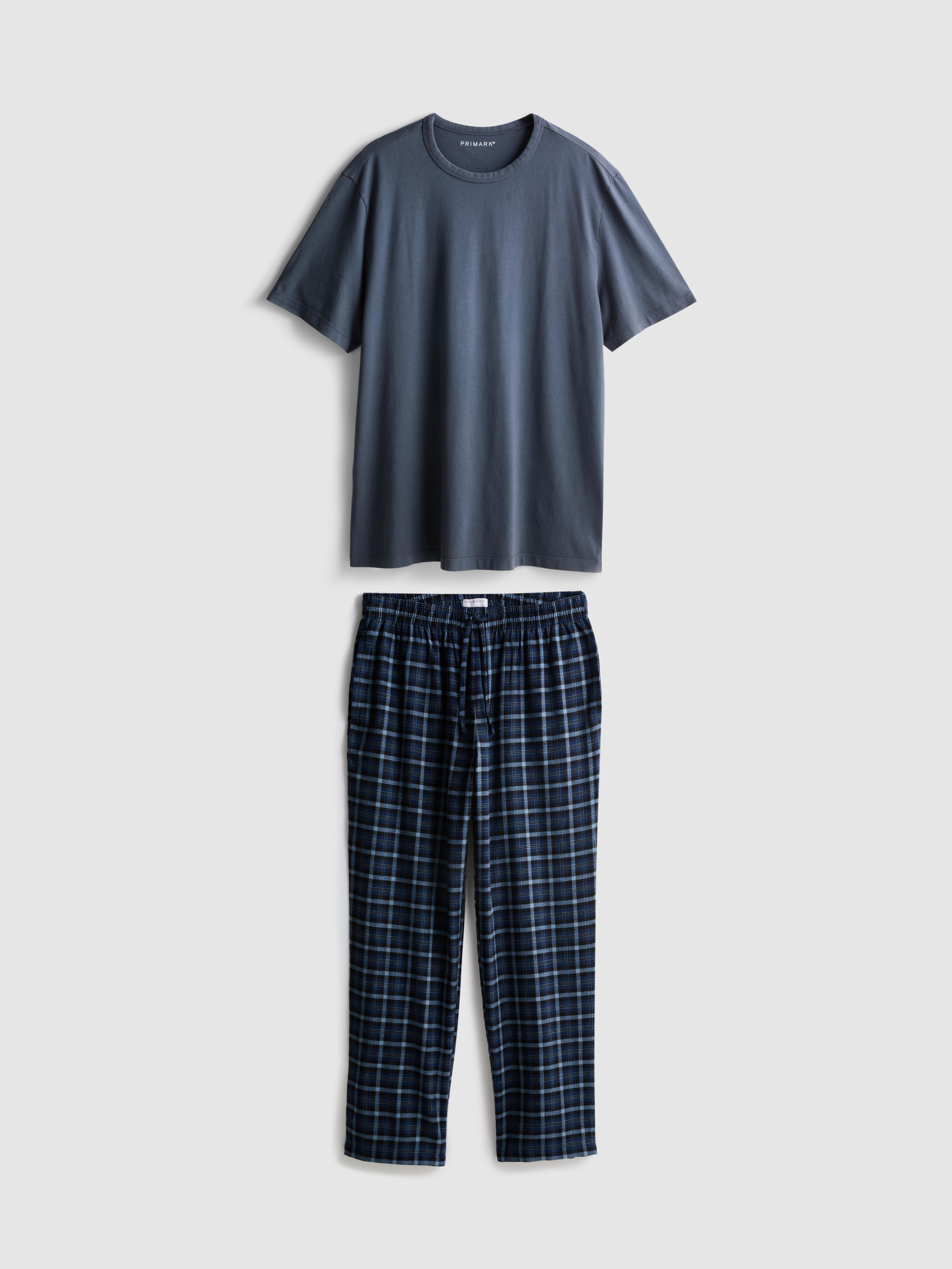 Geruite pyjama van puur katoen