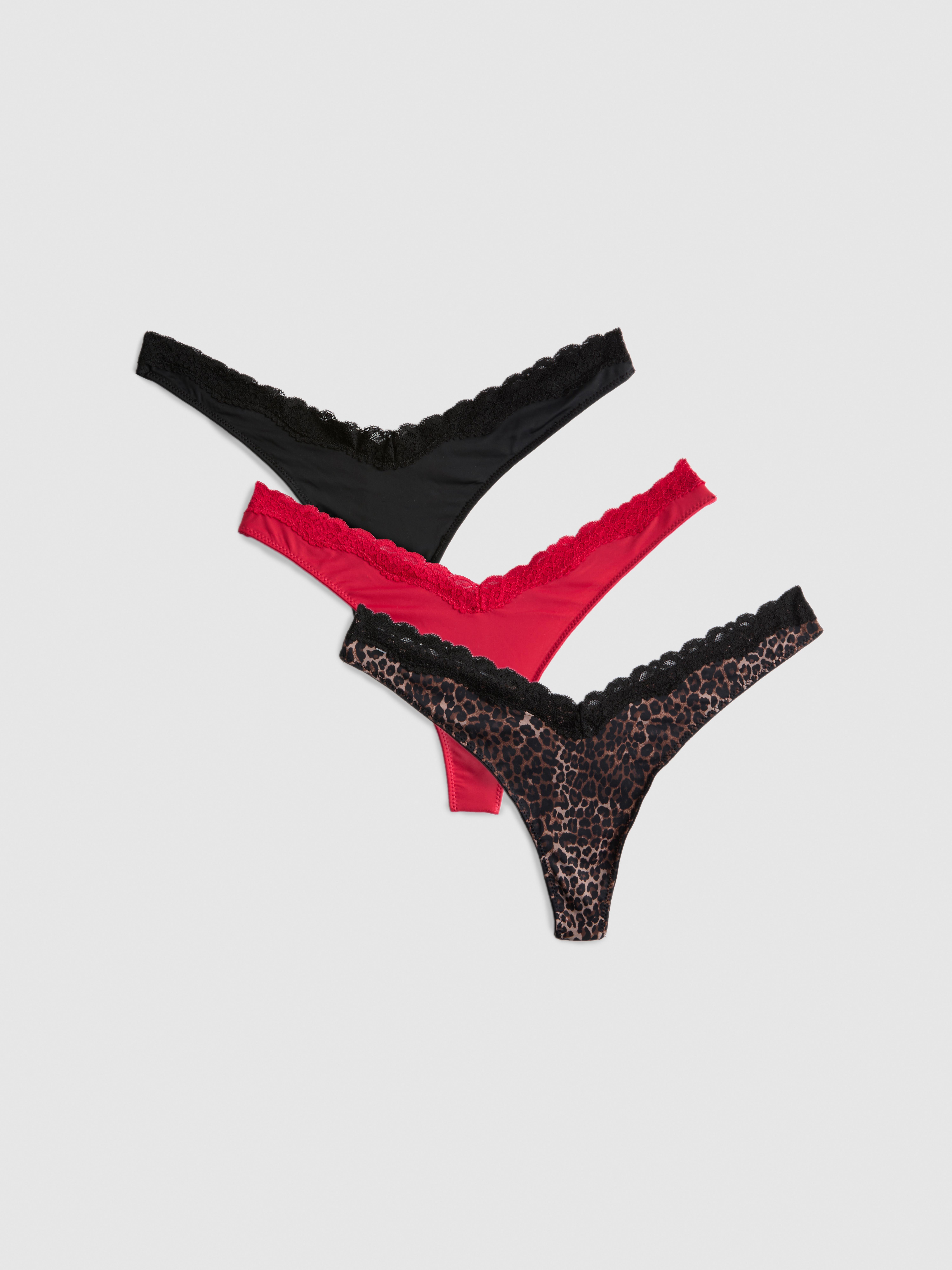 3pk Microfibre Miami Thongs