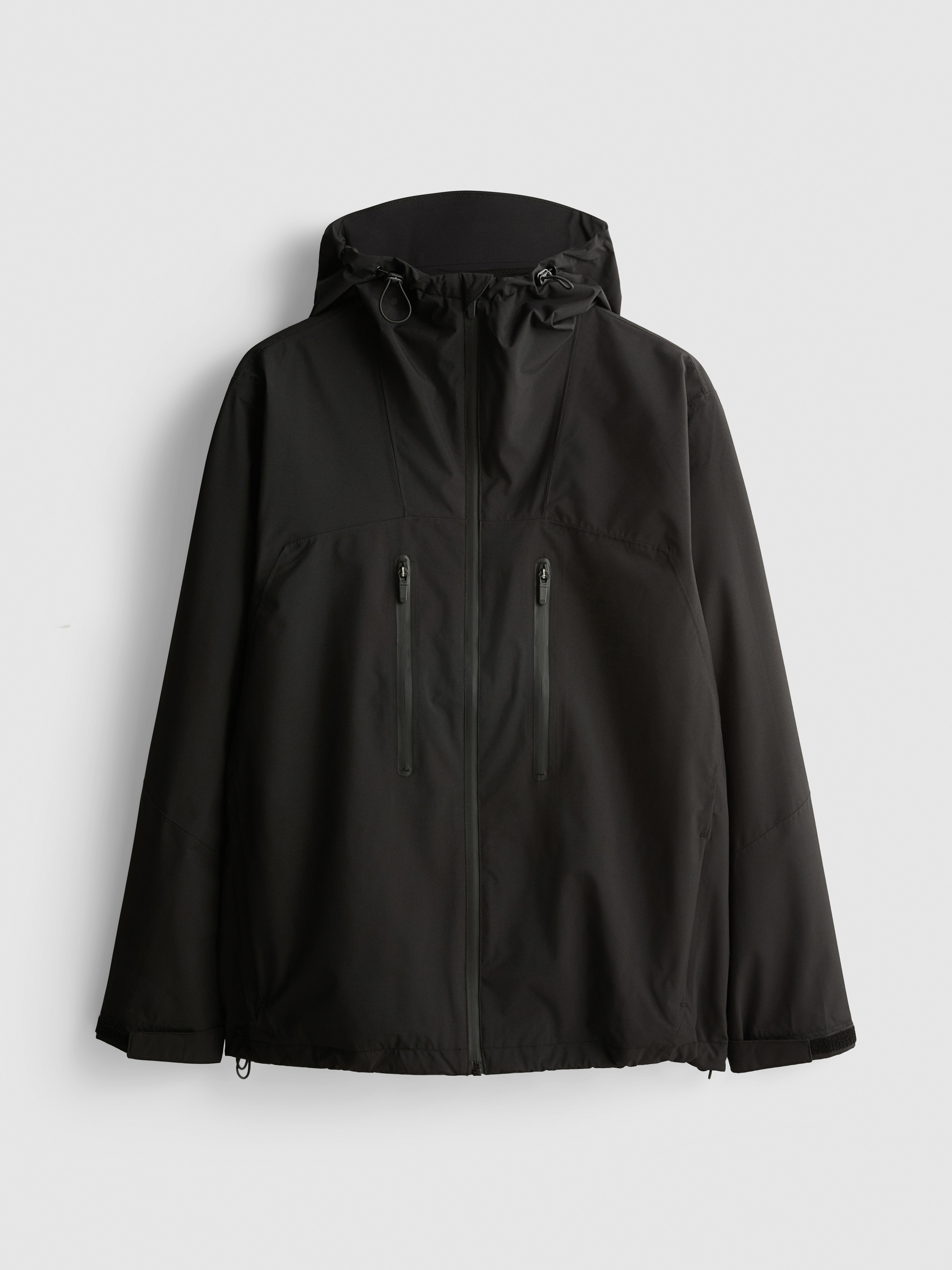 Impermeabile con cappuccio e zip