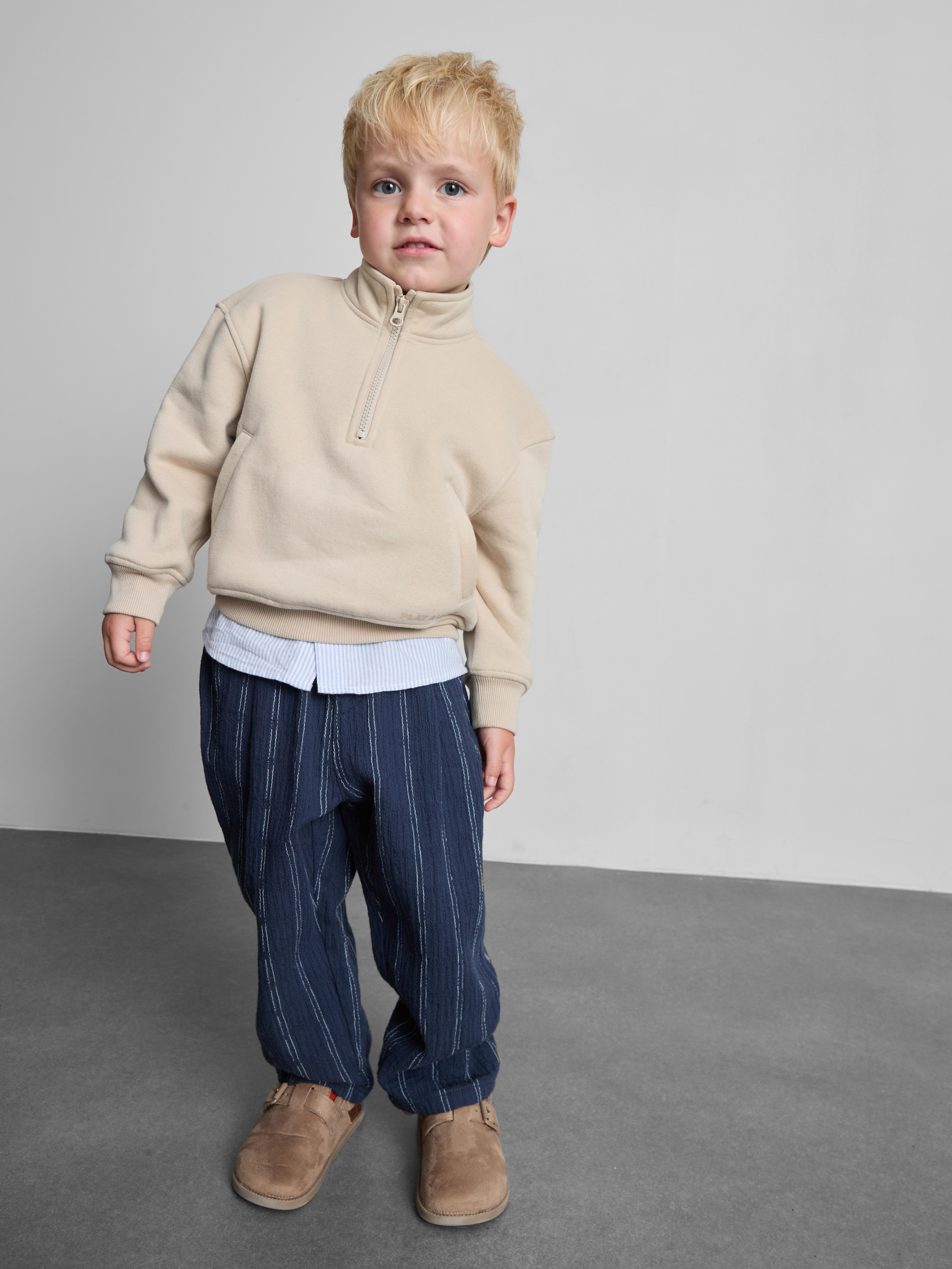 1-9 jr | Katoenrijk sweatshirt met halve rits