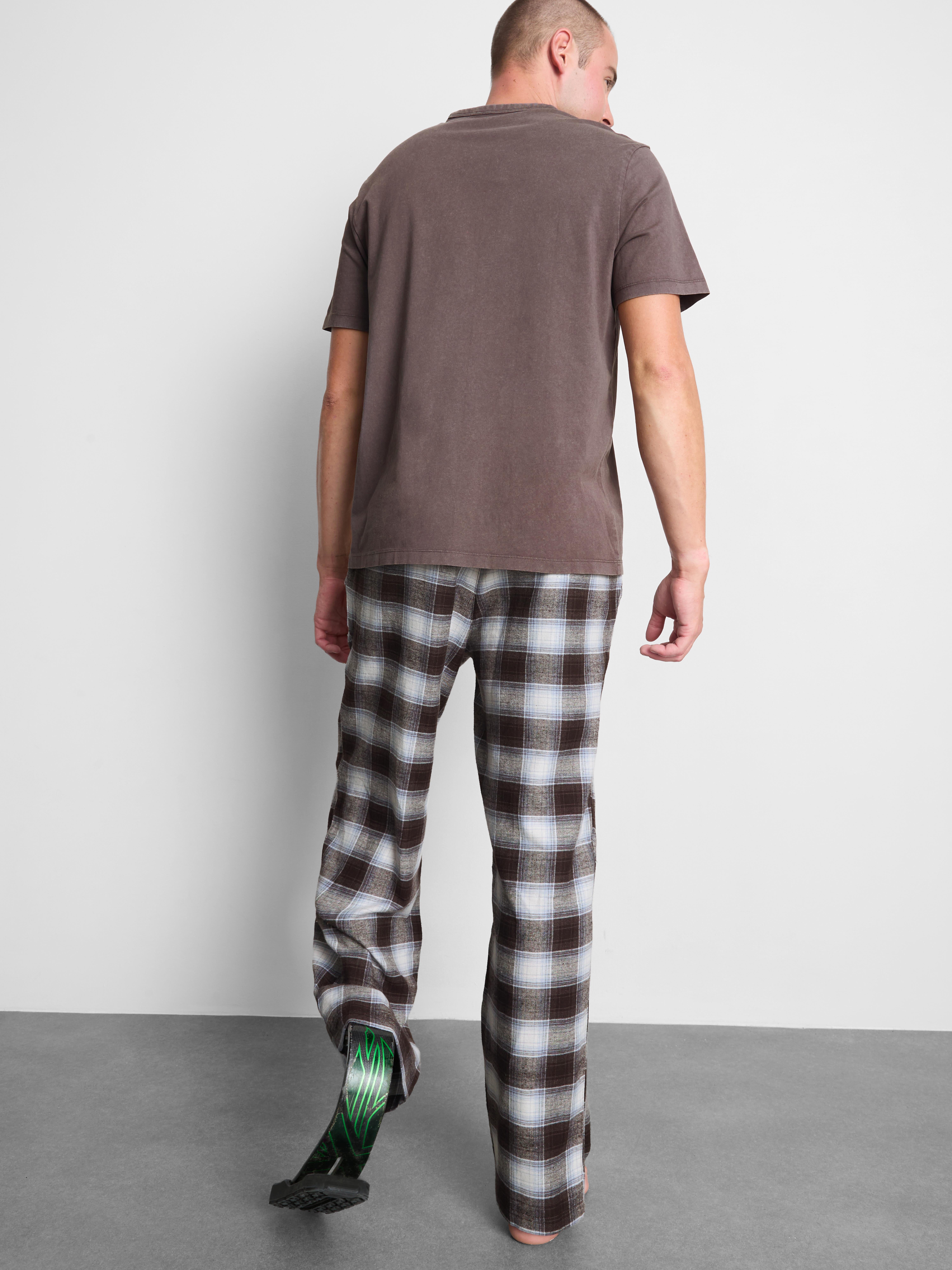 Pijama a cuadros de algodón puro