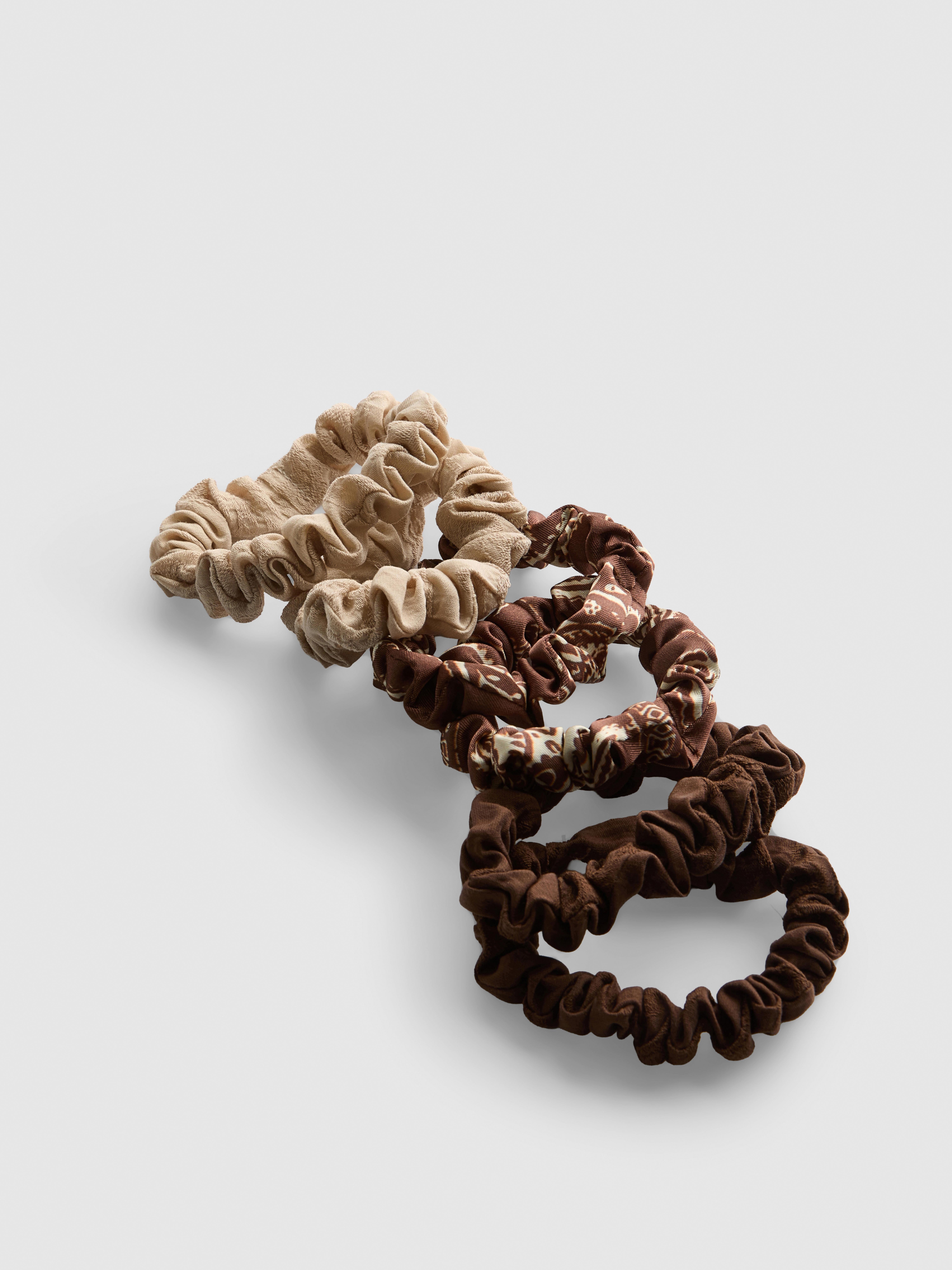 Mini-scrunchies, set van 6