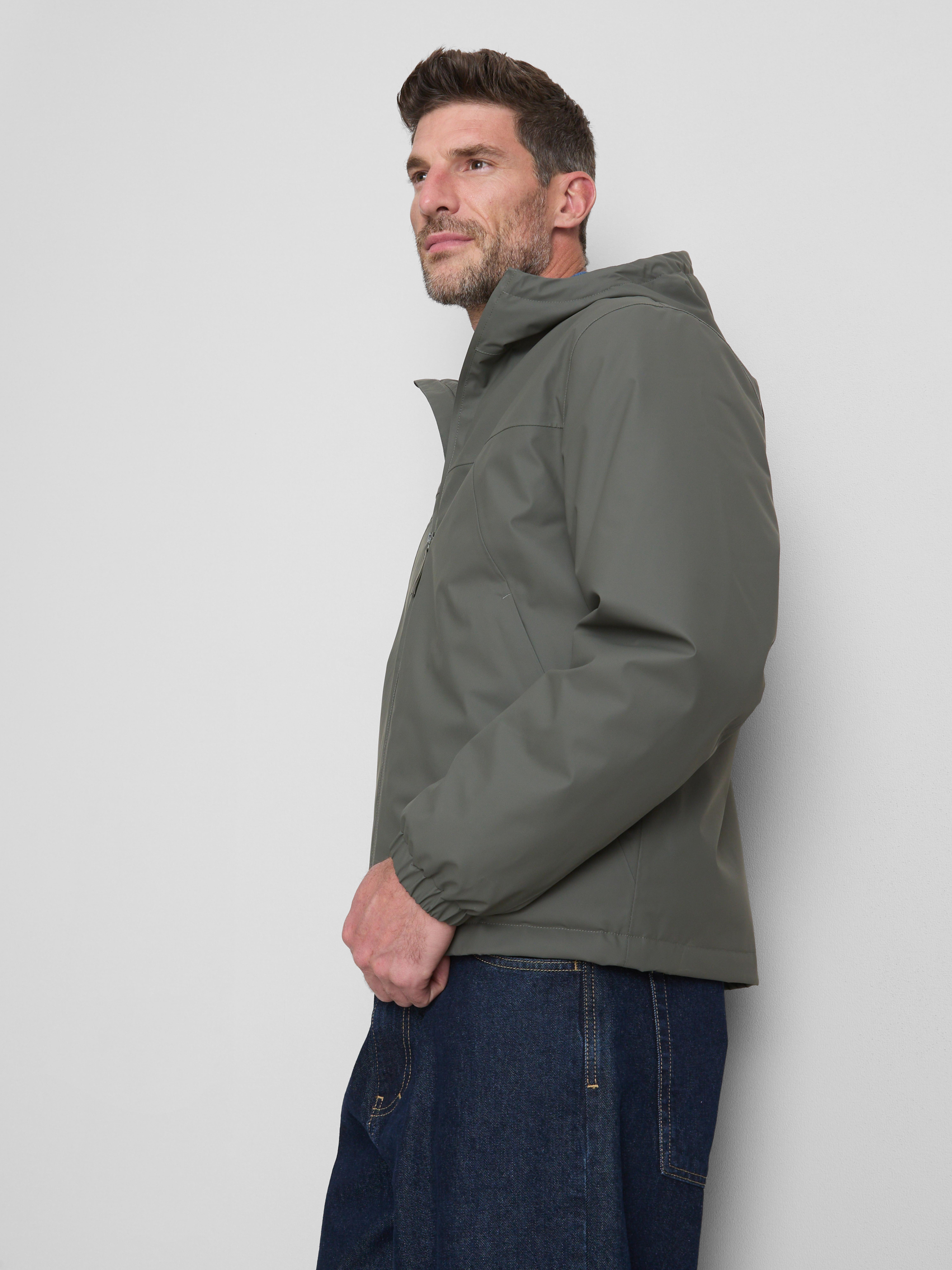 Hooded Zip-Up Jacket Green