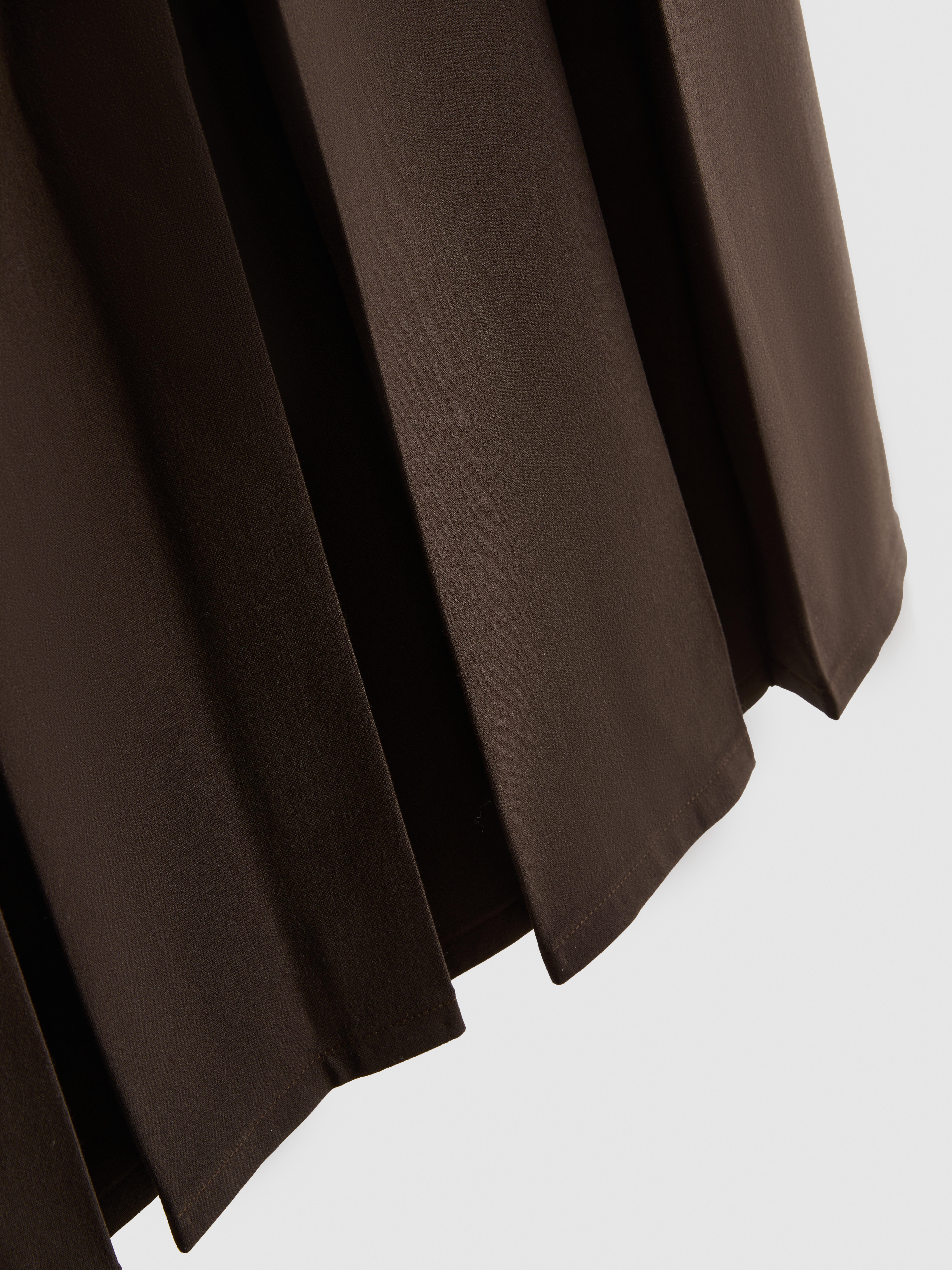 Pleated Midi Skirt
