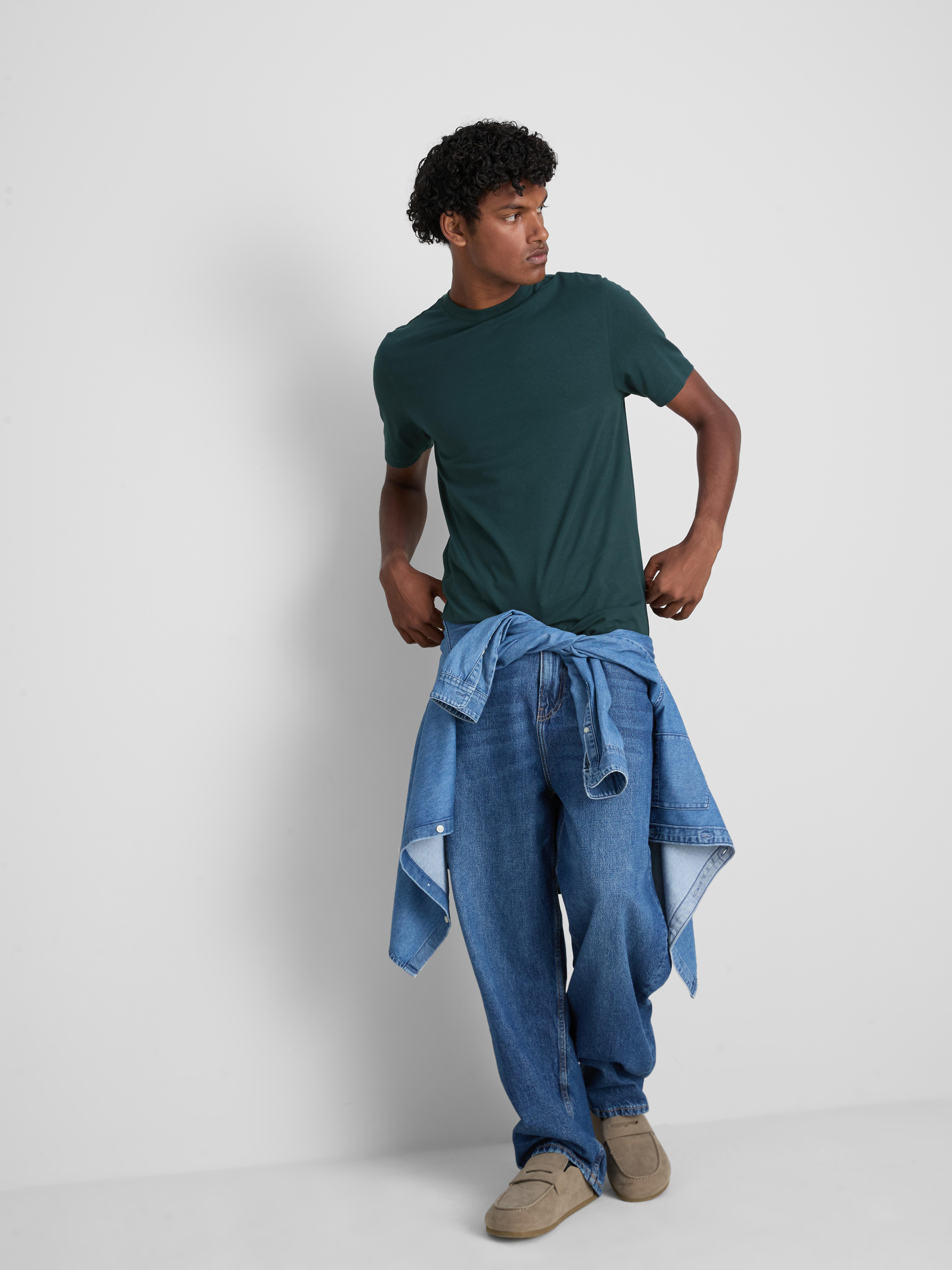 Relaxed Fit LYCRA® T-Shirt Teal