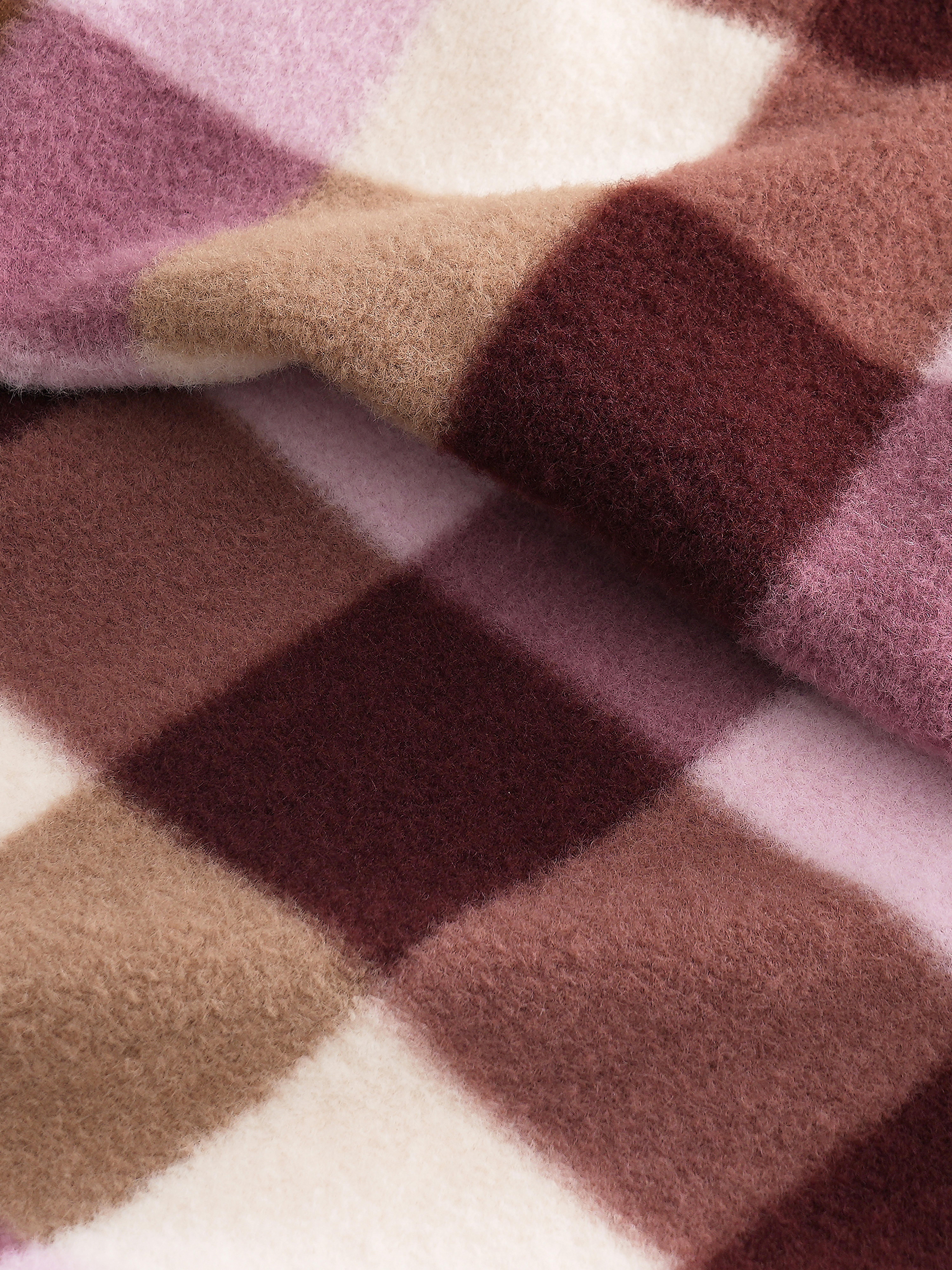 Geruite fleece dekbedovertrekset, tweepersoons