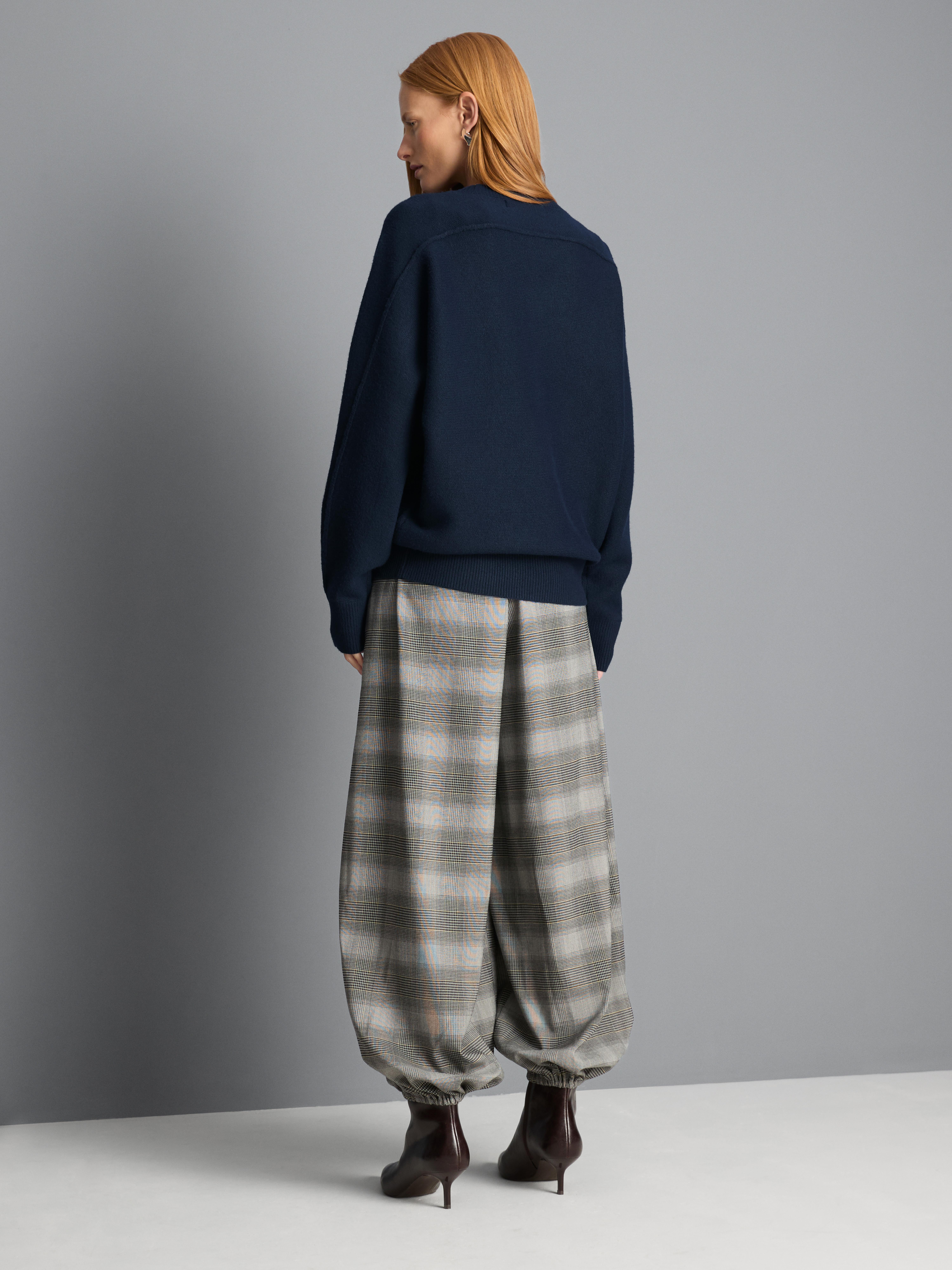 Gestrickter Cocoon-Pullover im Oversized-Look