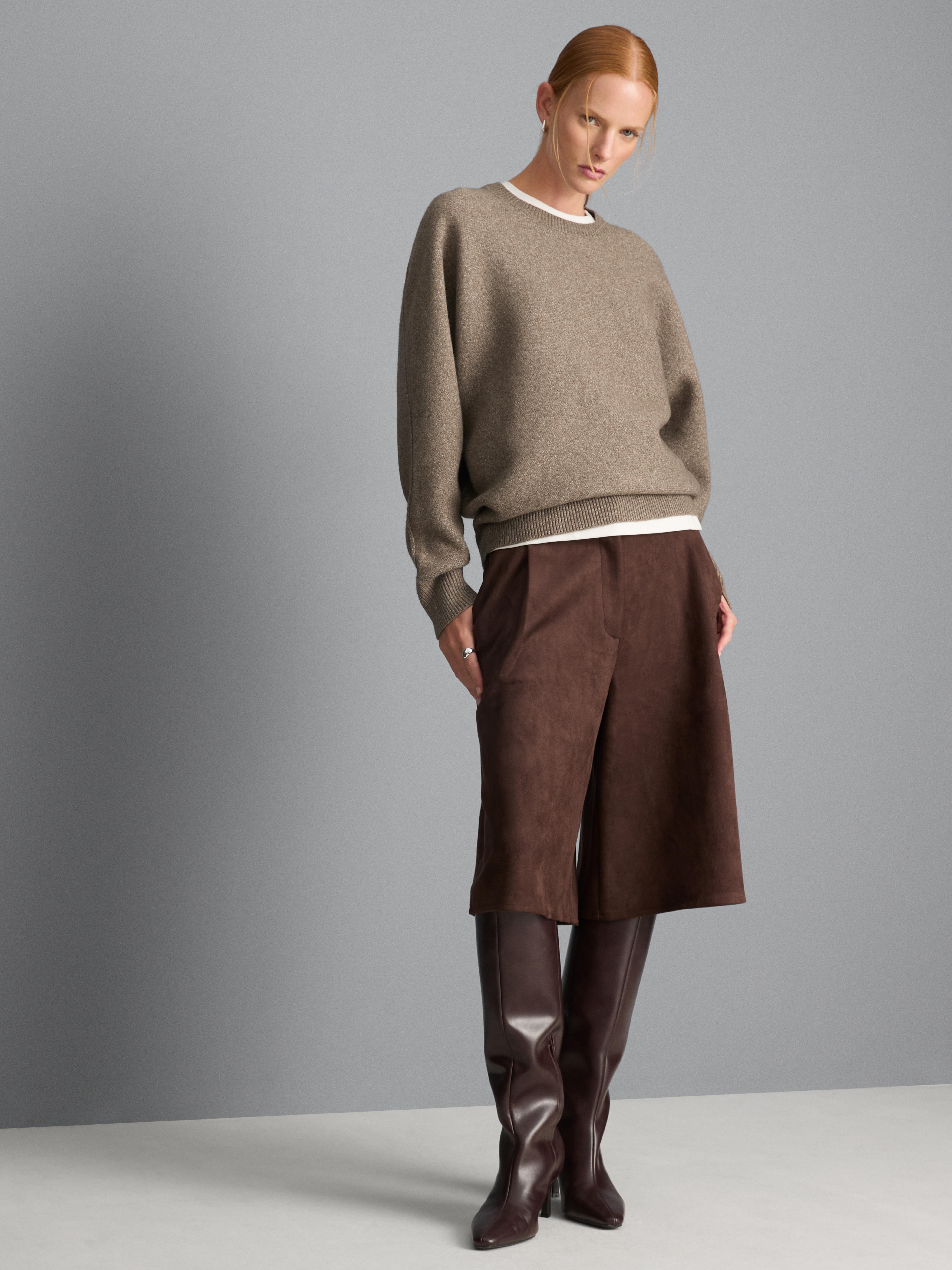 Gebreide oversized cocoontrui