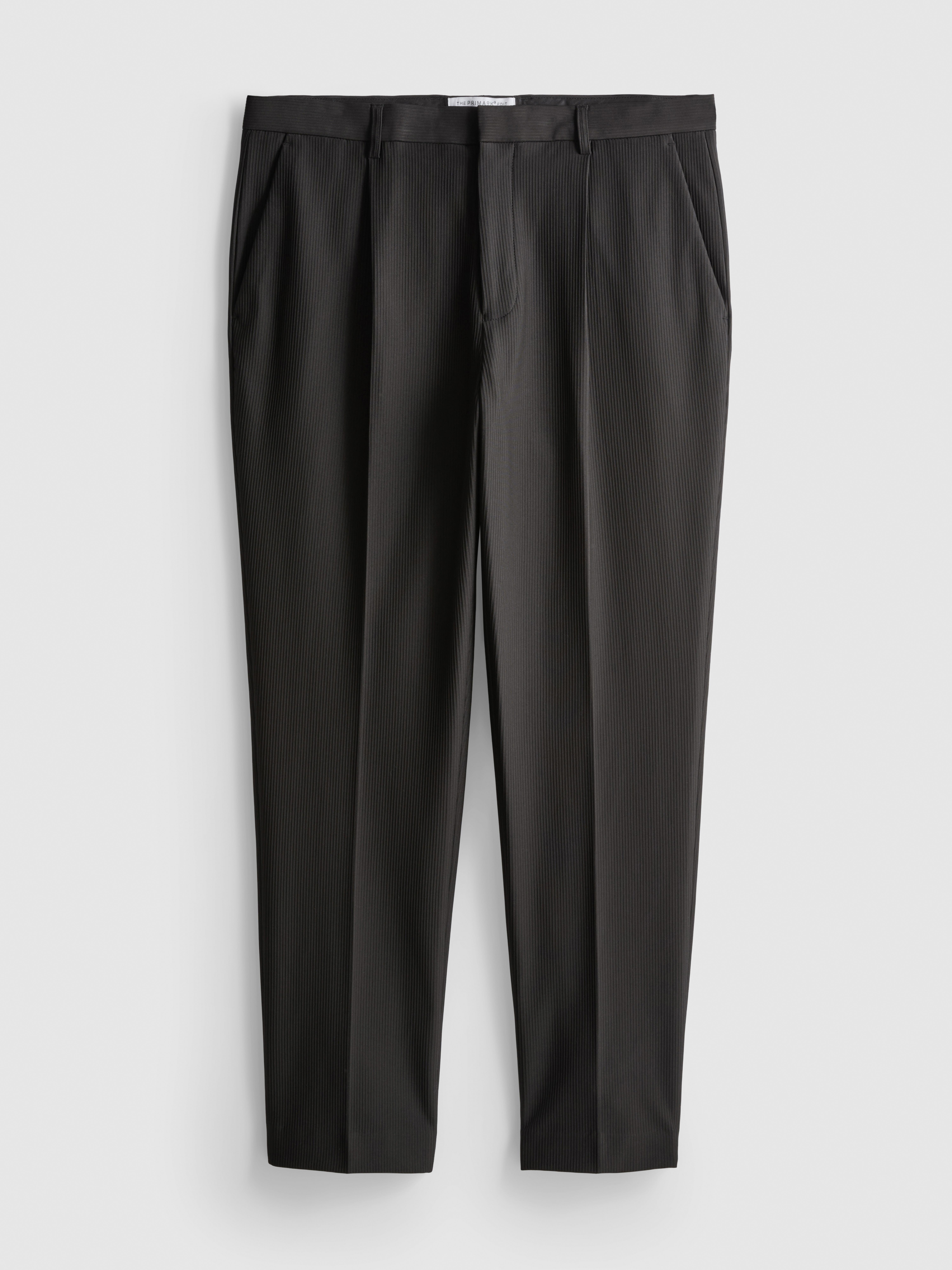 The Edit Regular Fit Plissé Suit Pants