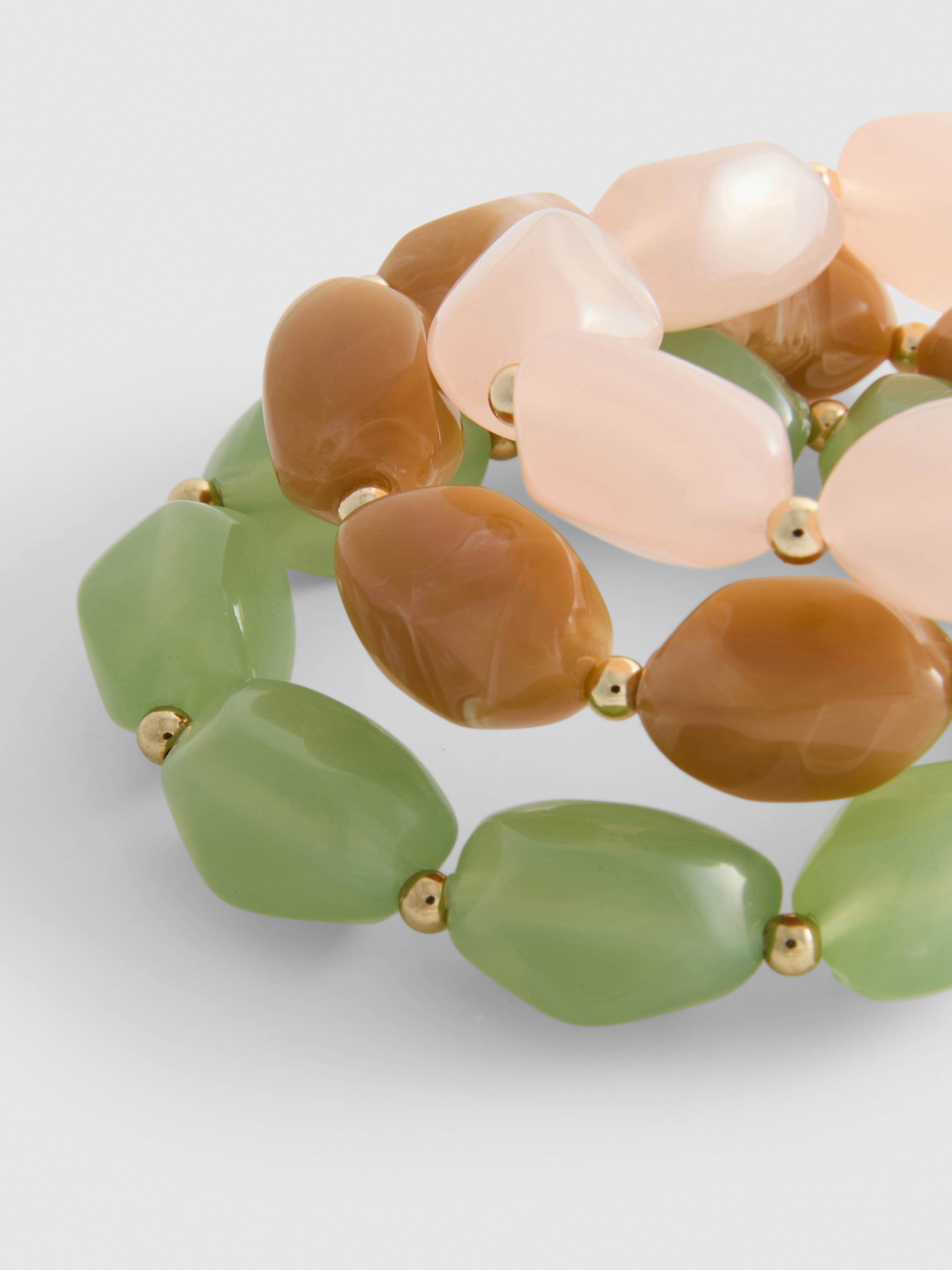 3pk Chunky Beaded Bracelets