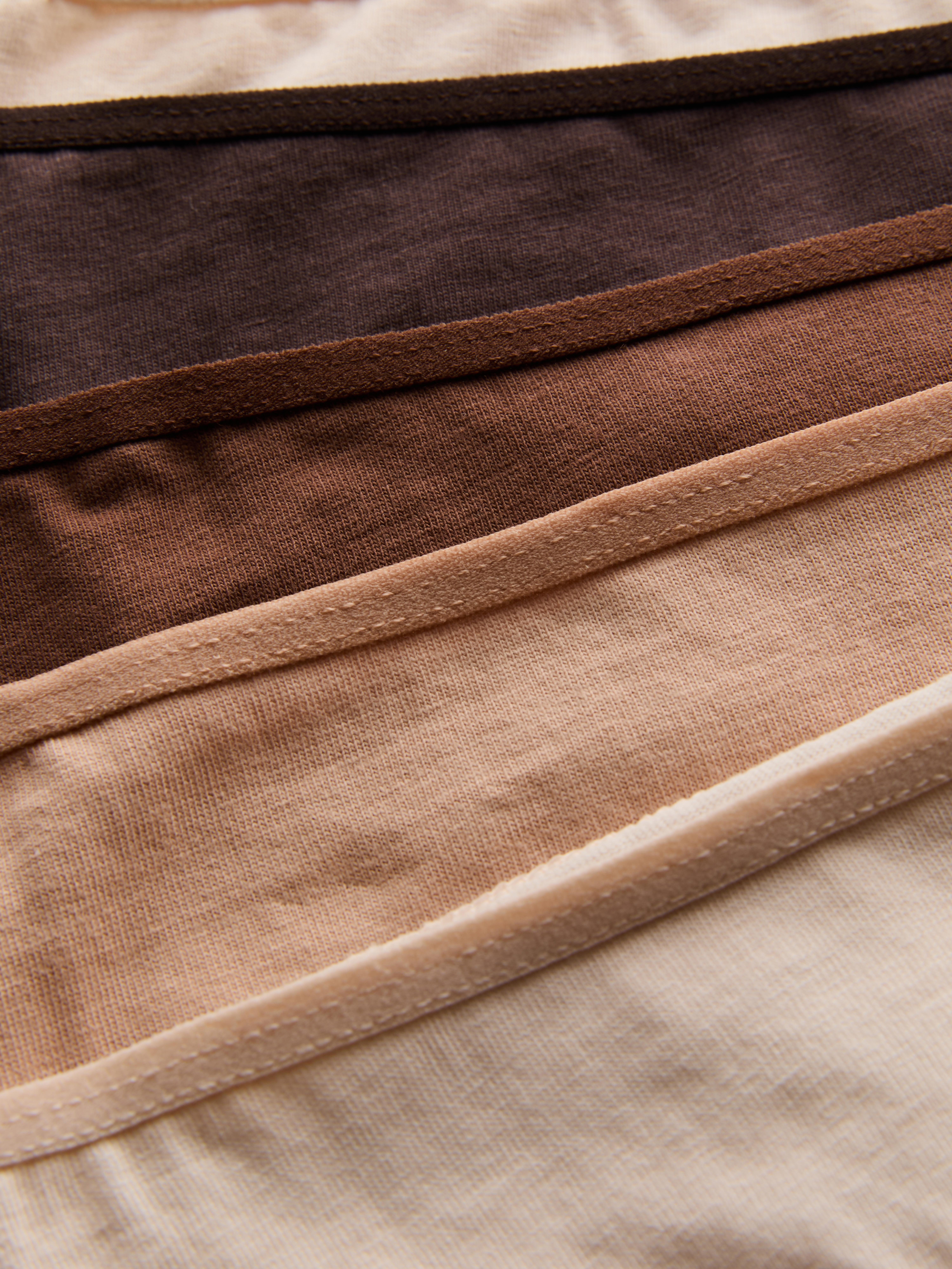 5pk Pure Cotton Skin Tone Brazilian Briefs
