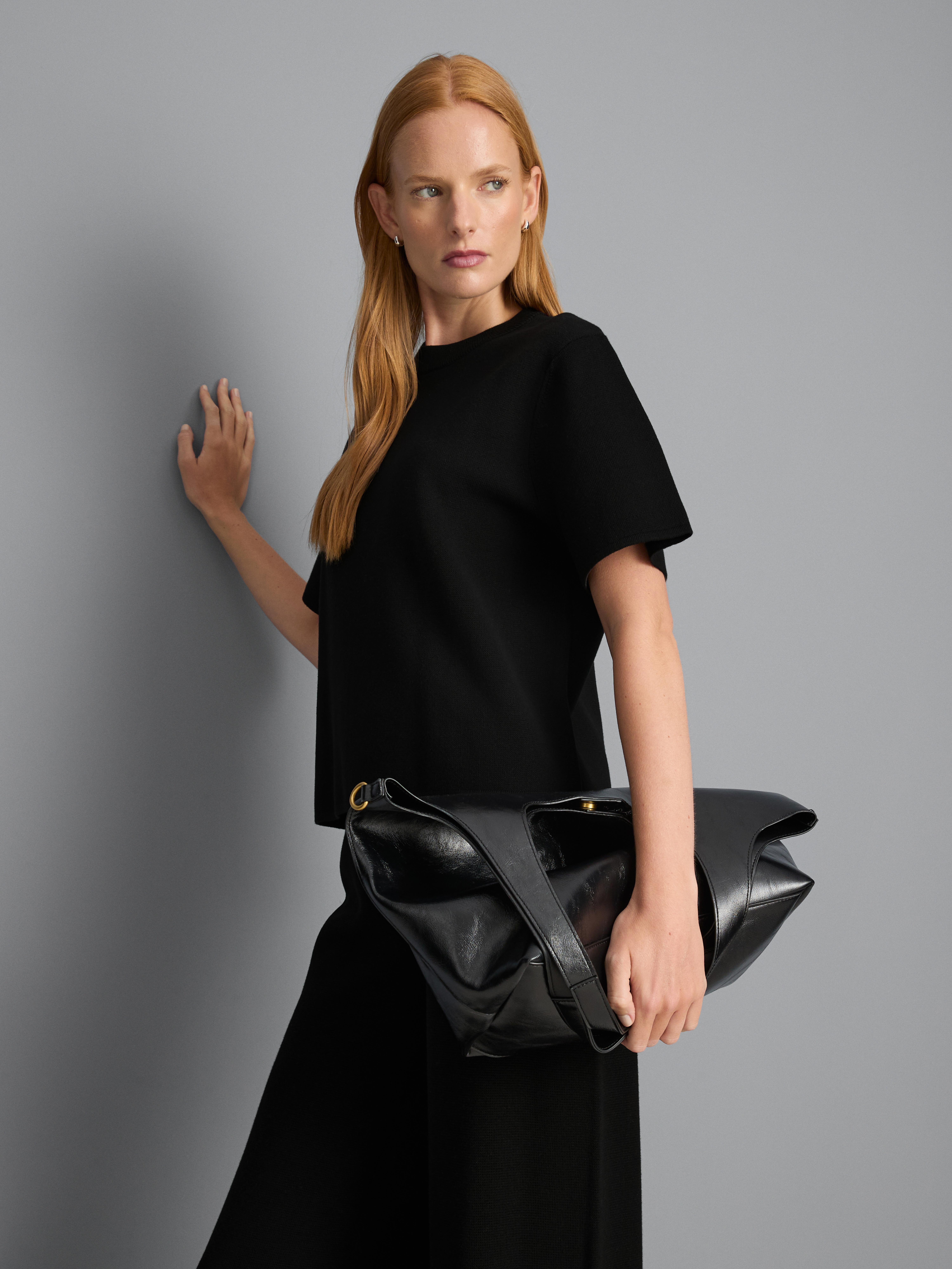 Boxy Compact Knit Tee