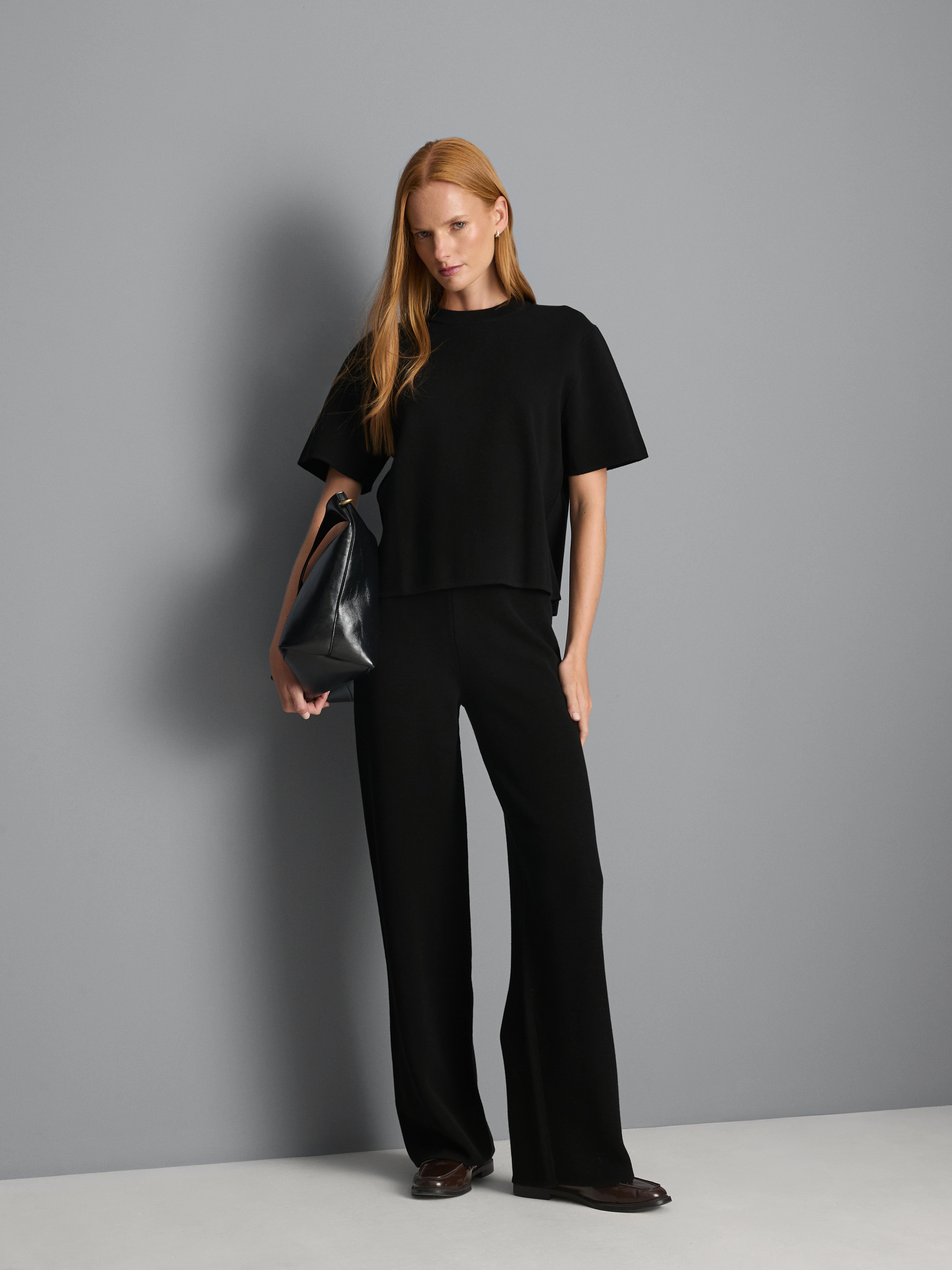 Boxy Compact Knit Tee