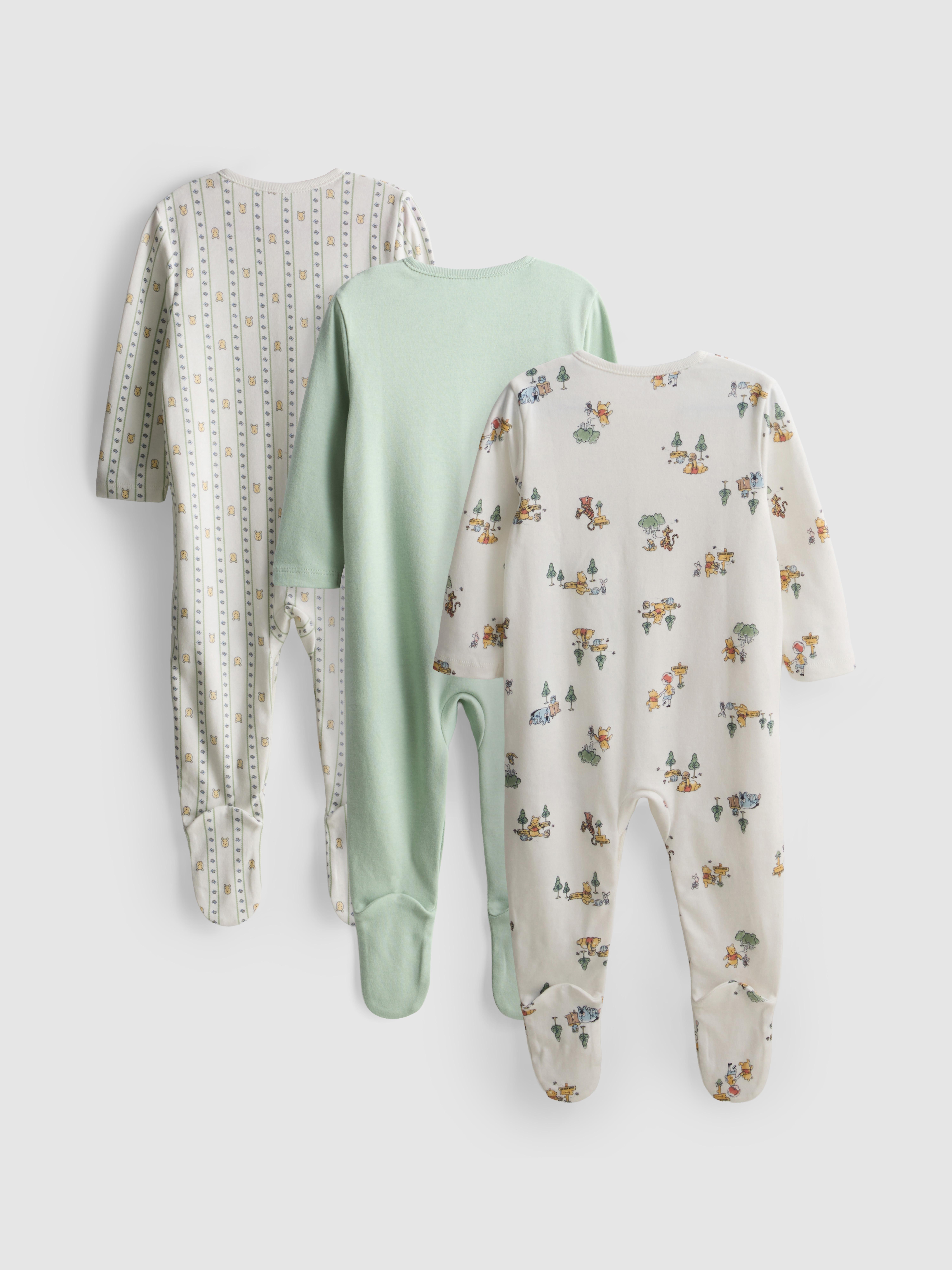 0-24mths | 3pk Disney’s Winnie the Pooh Snap Button Sleepers