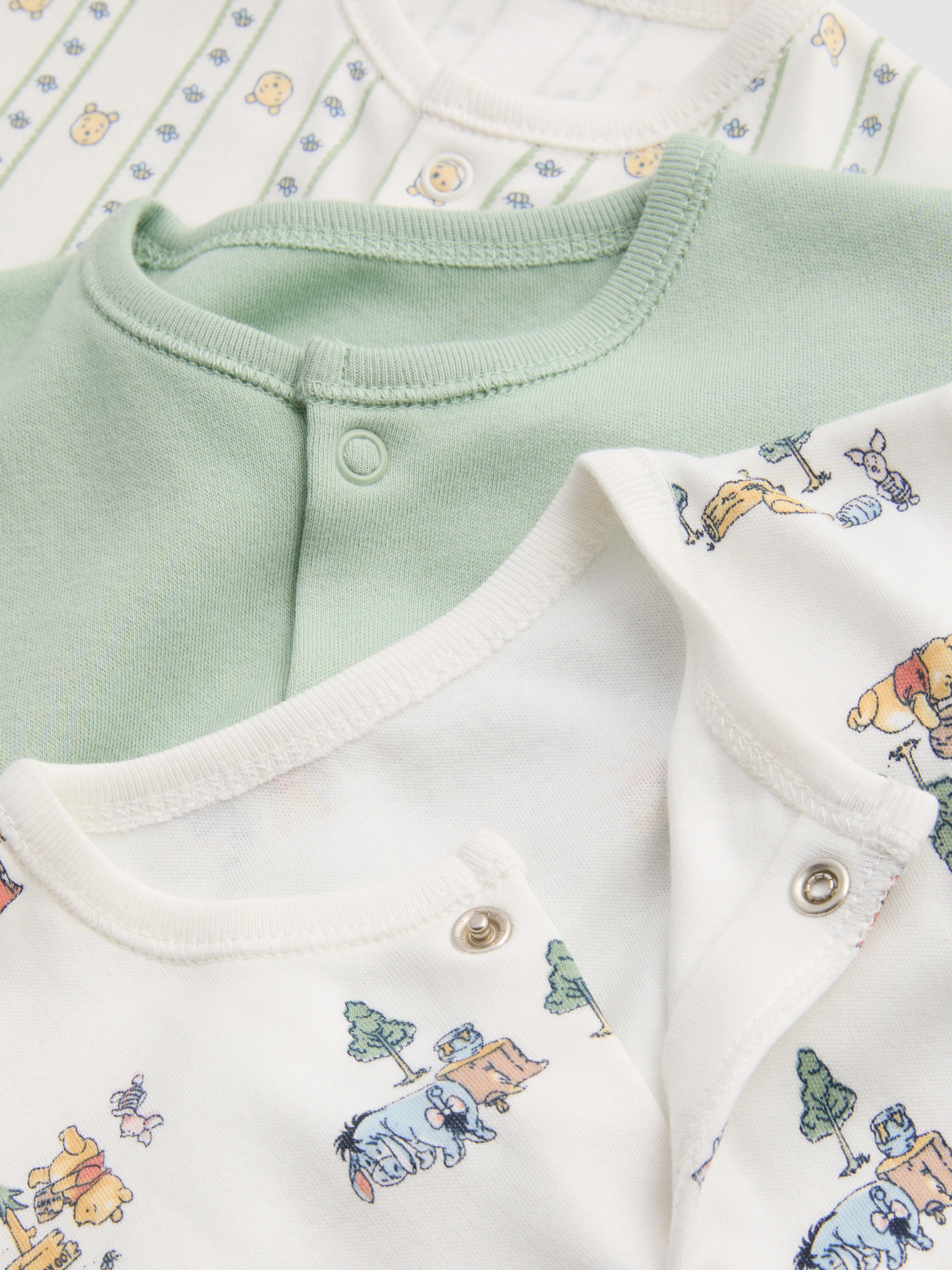 0-24mths | 3pk Disney’s Winnie the Pooh Snap Button Sleepers