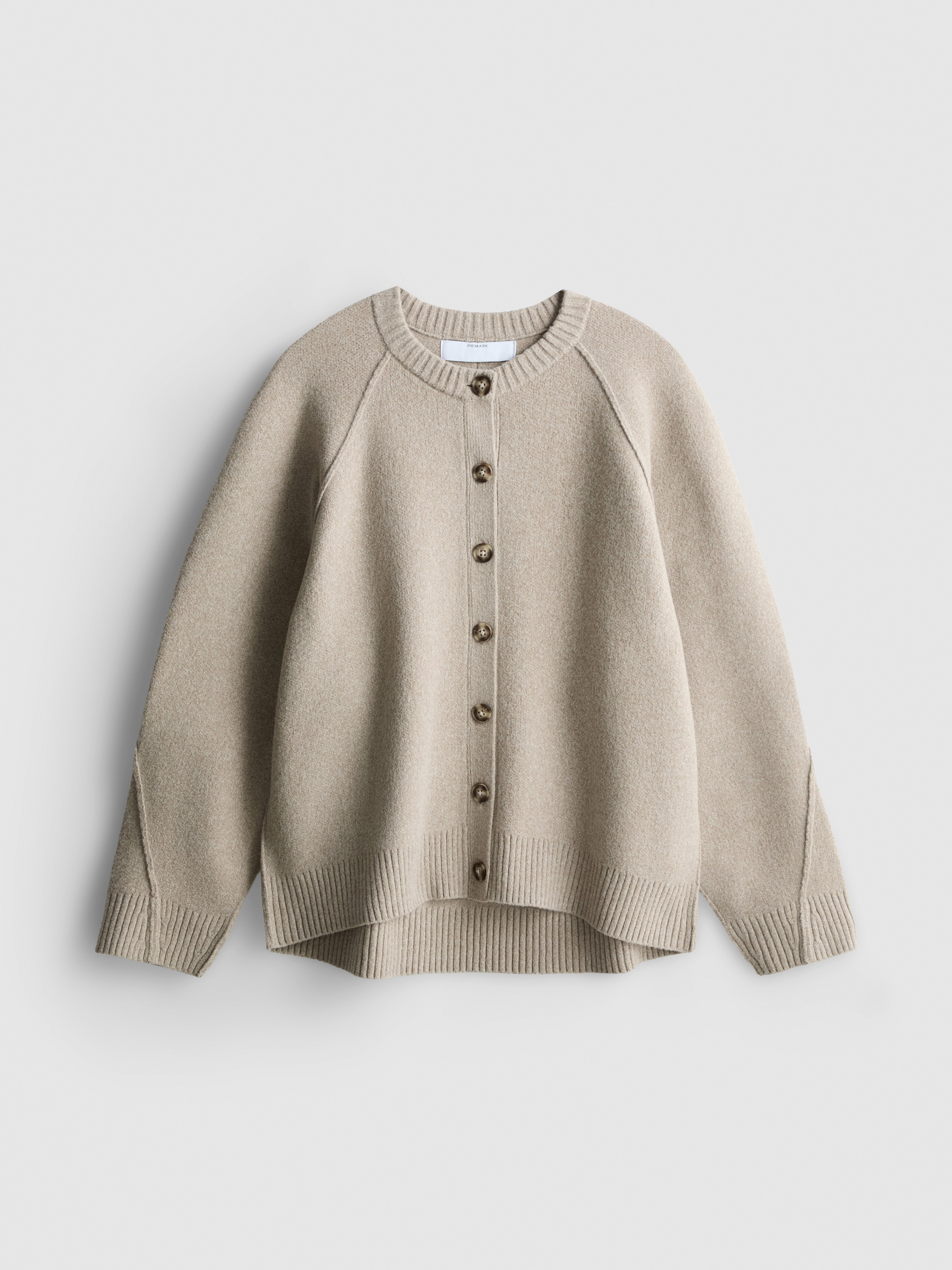 Relaxed Seam Detail Cardigan