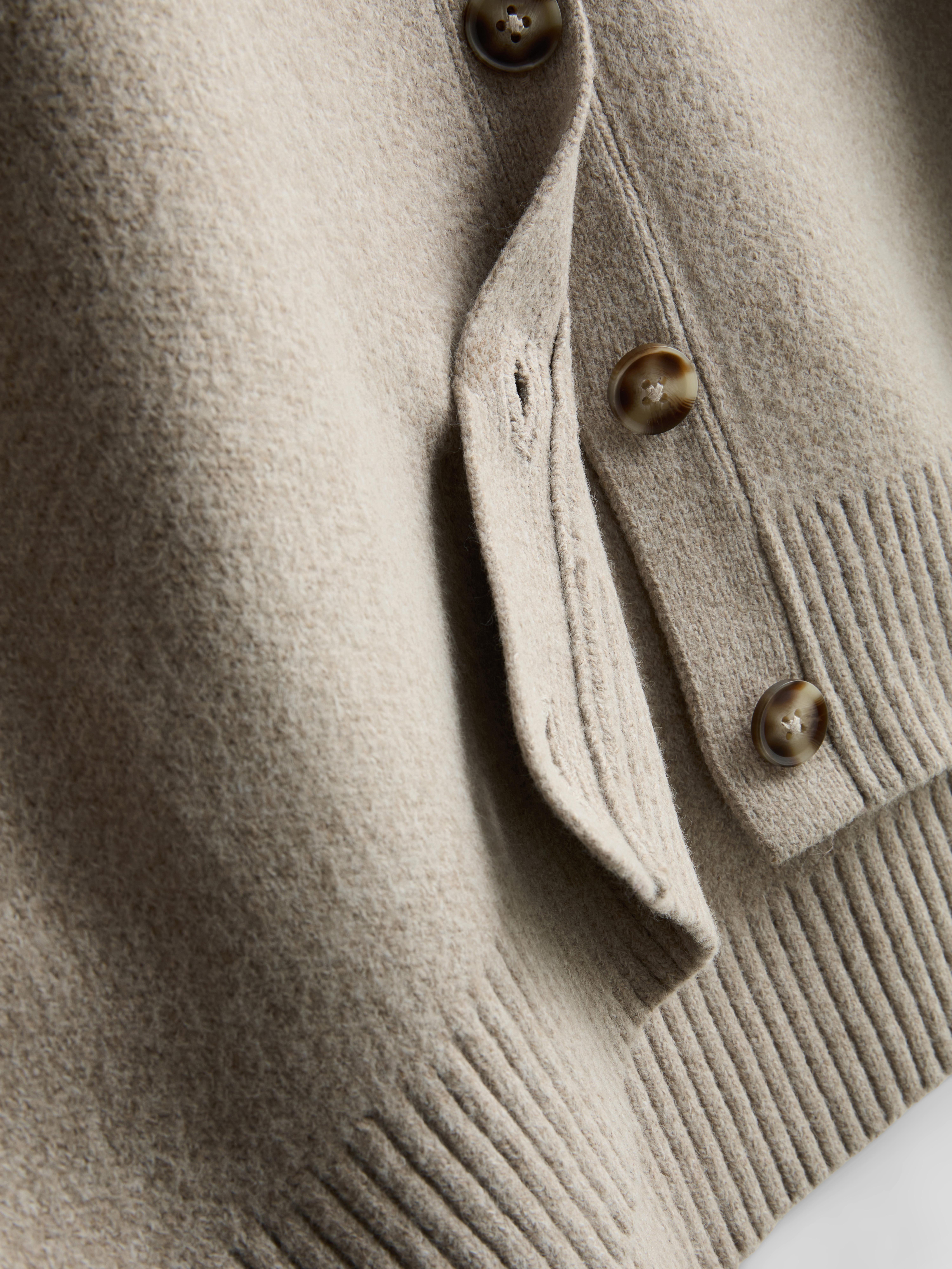 Relaxed Seam Detail Cardigan