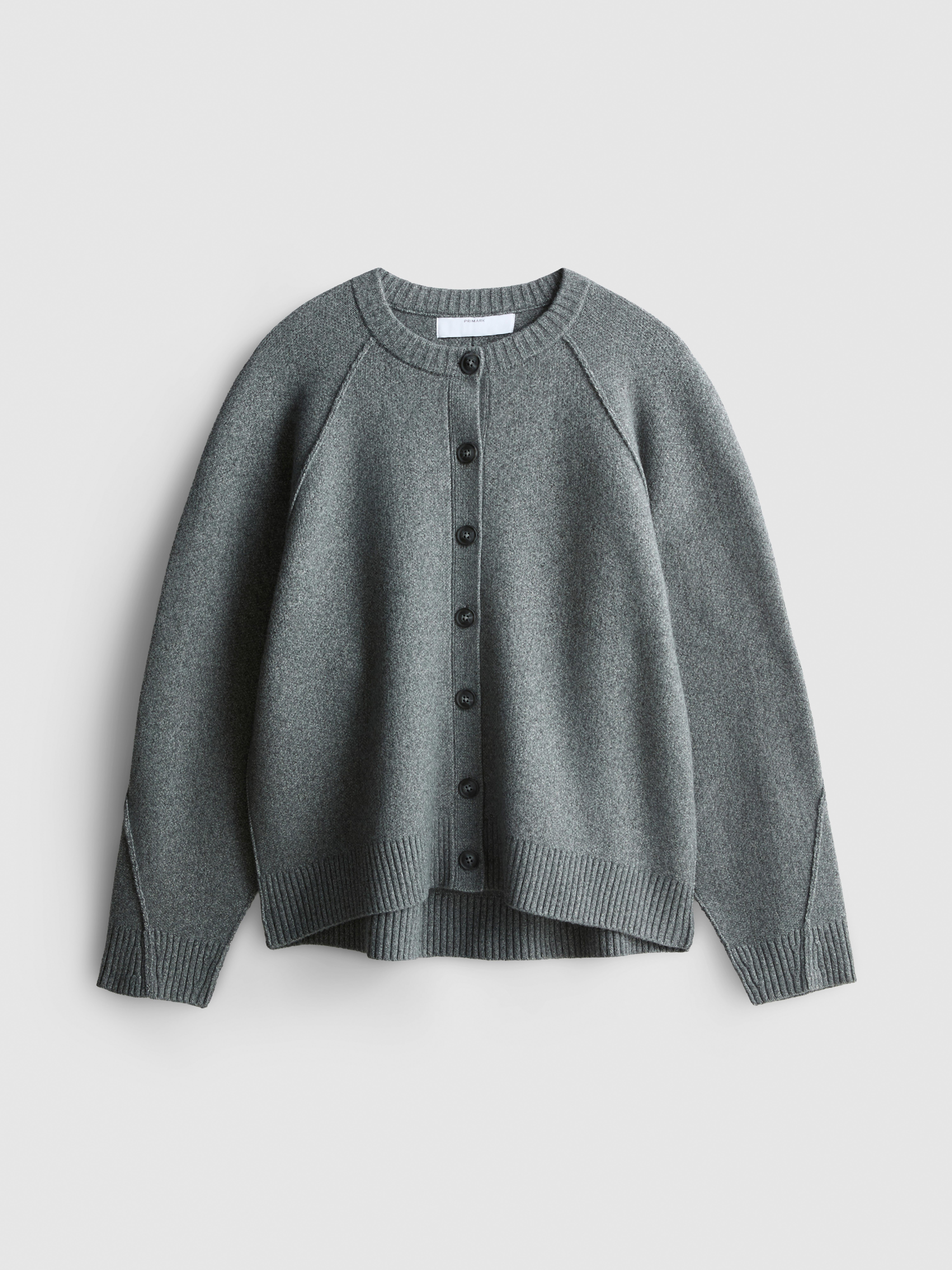 Relaxed Seam Detail Cardigan