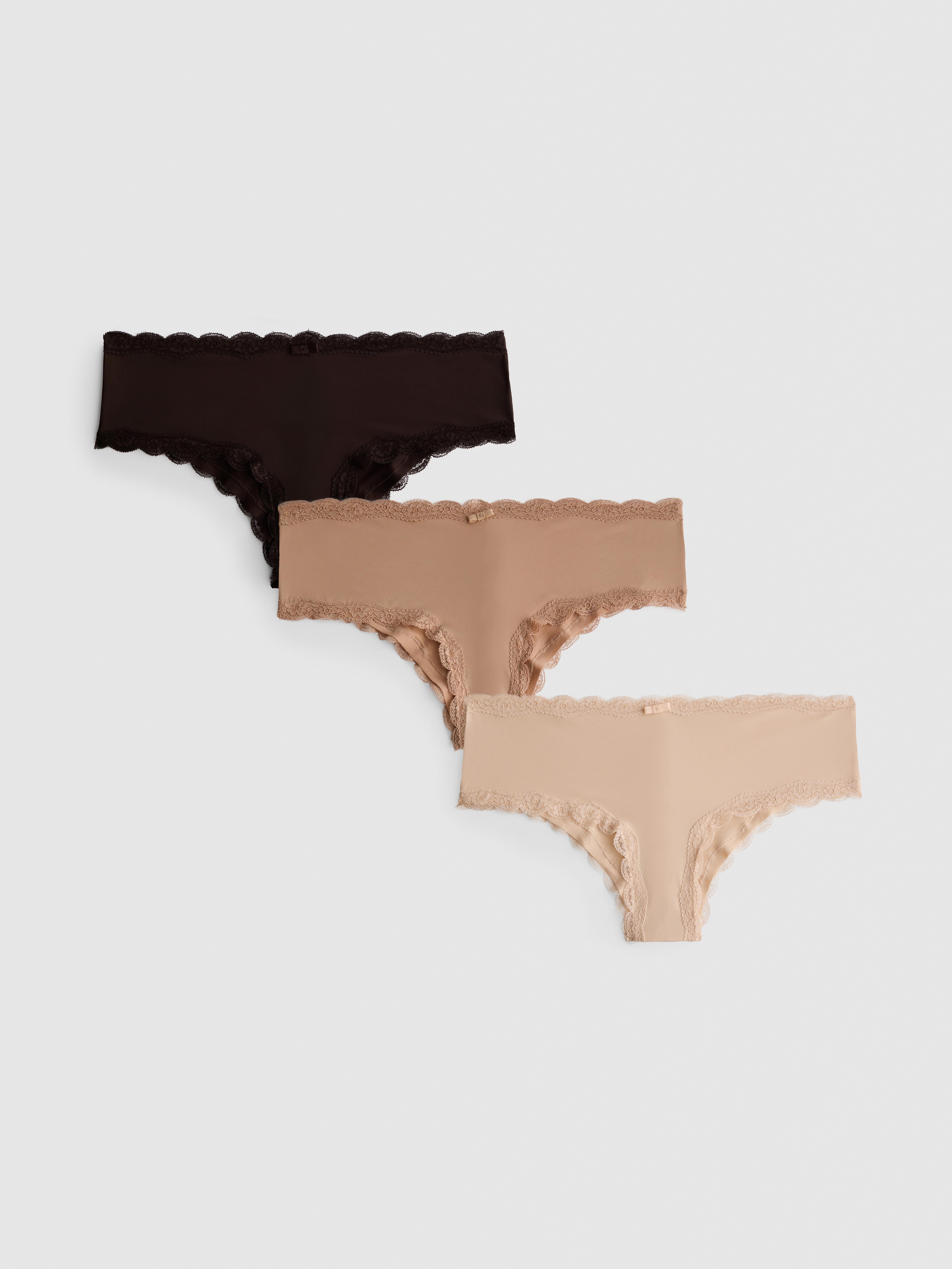 3PK Microfiber Skintone Hipster Briefs