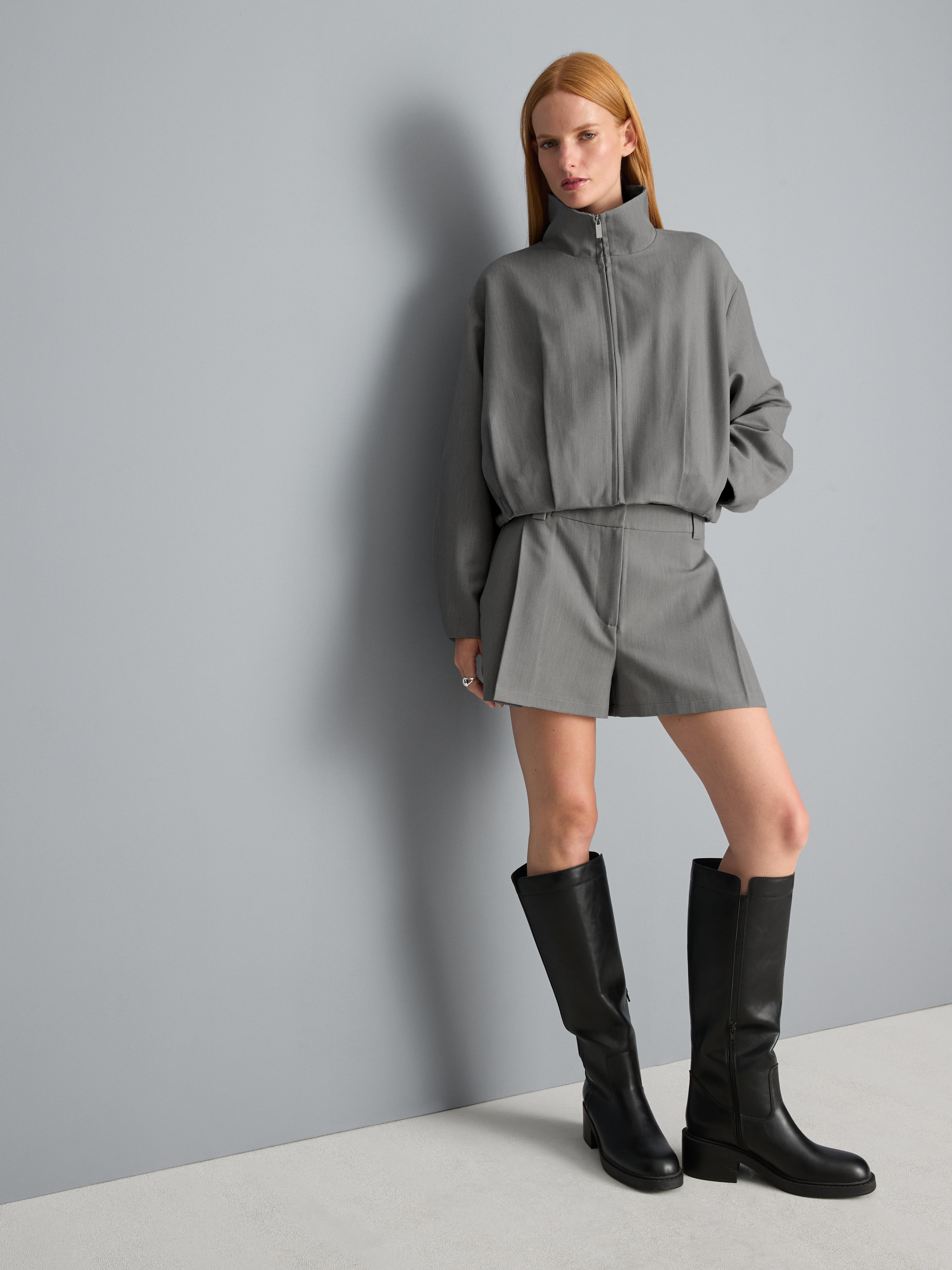 Tailored Pleated Shorts