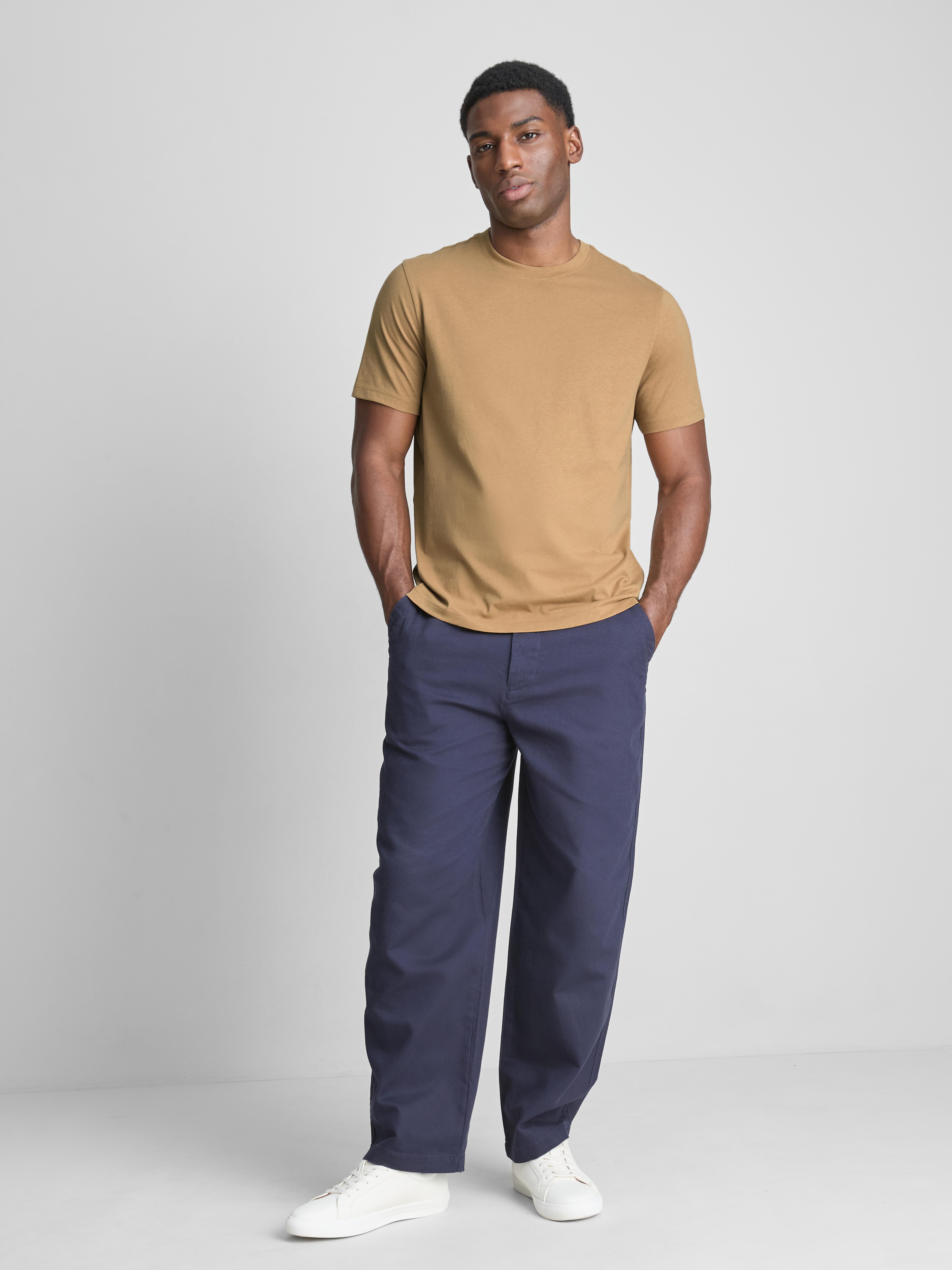 Pure Cotton Regular-Fit T-Shirt Mustard