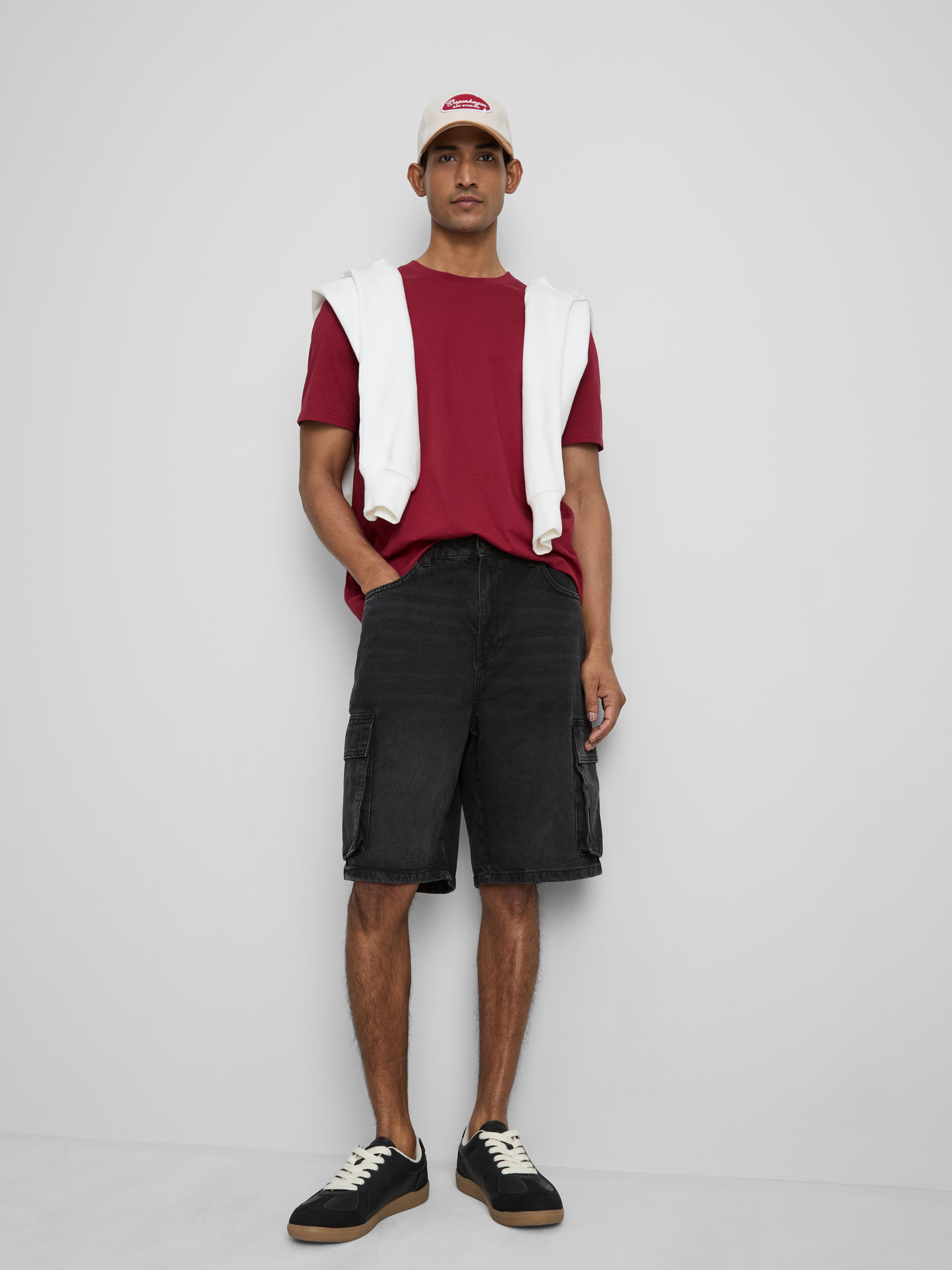 Pure Cotton Regular-Fit T-Shirt Red