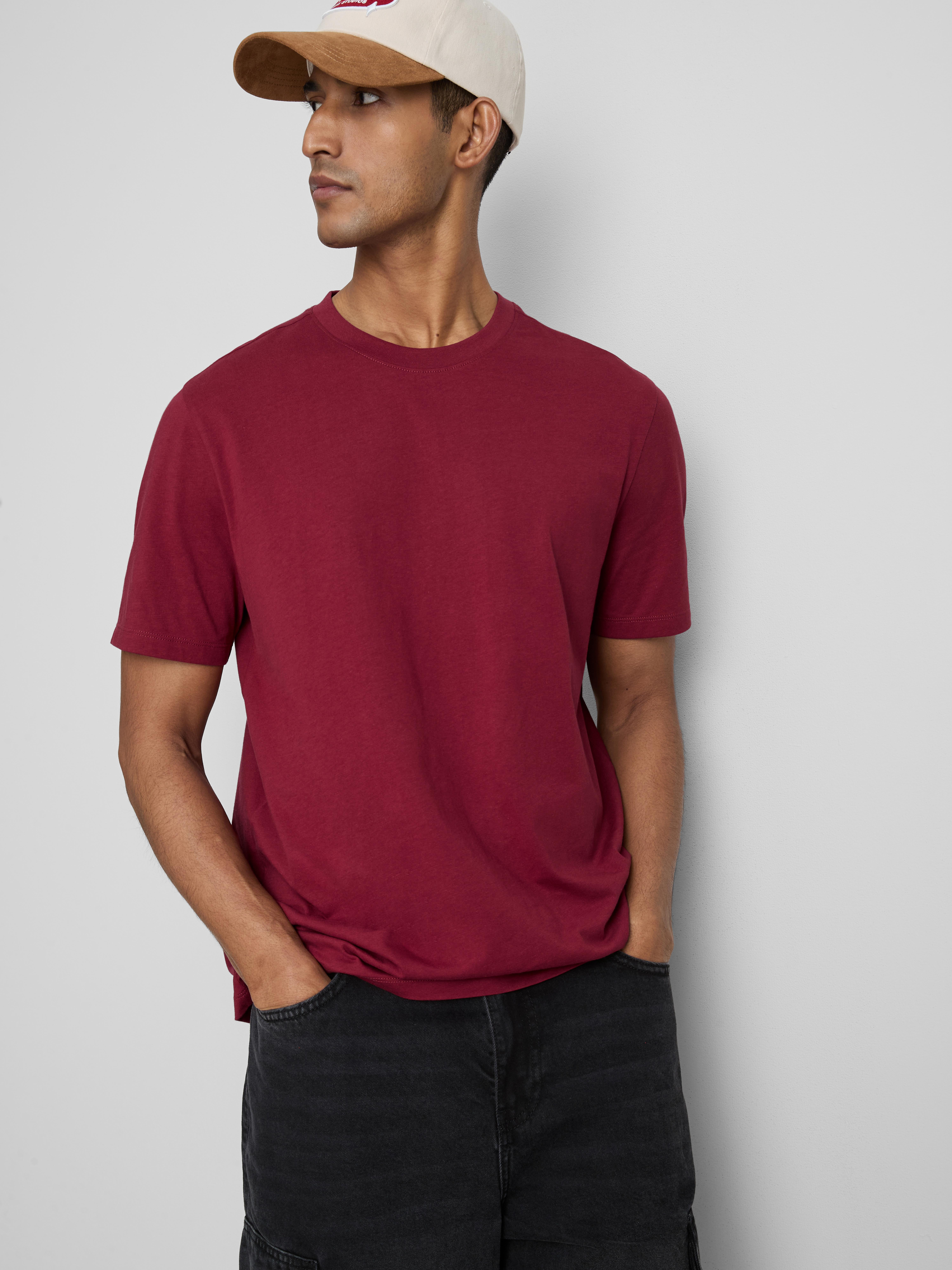T-shirt en pur coton à coupe classique
