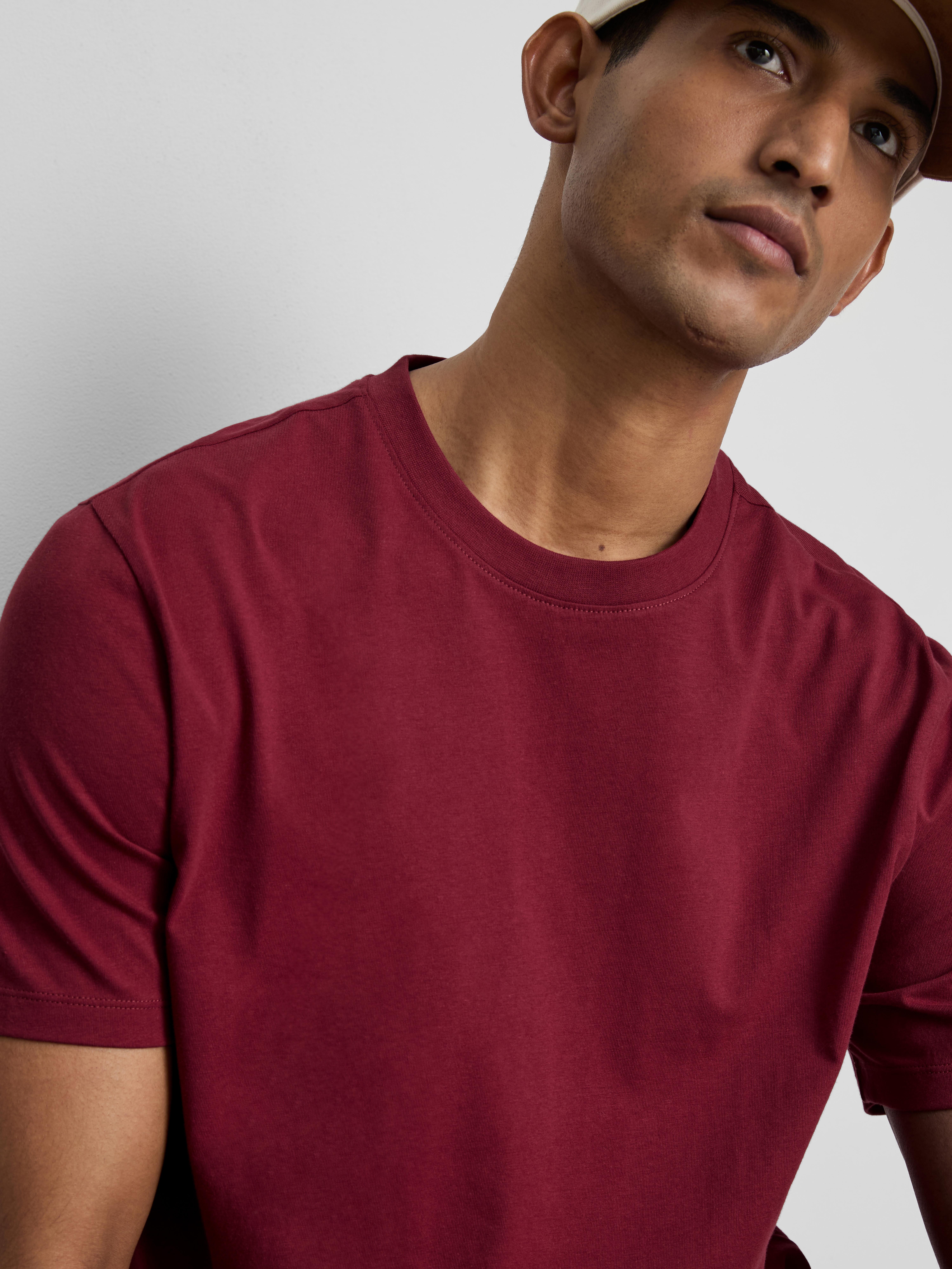 T-shirt en pur coton à coupe classique