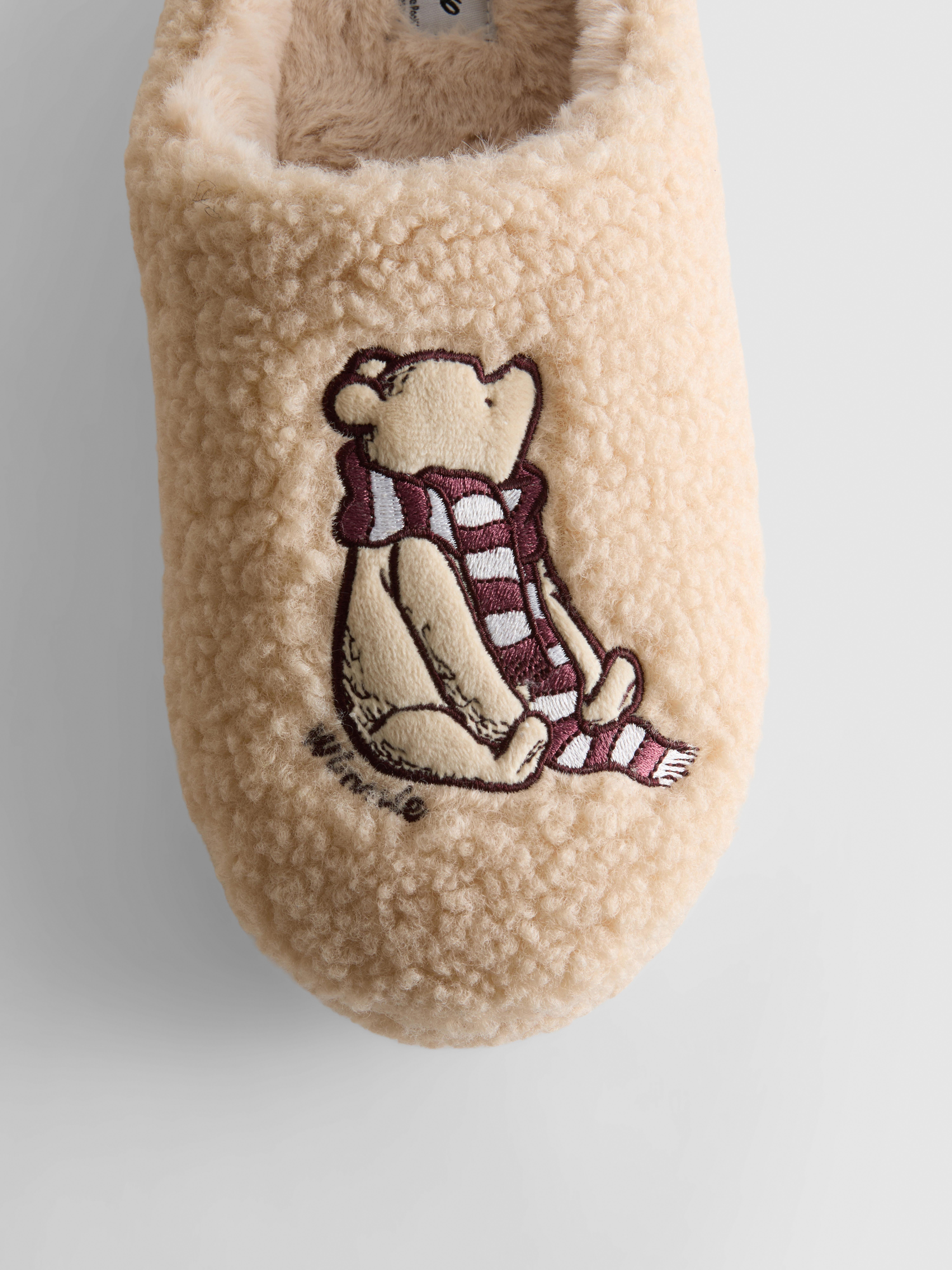 Disney's Winnie the Pooh Embroidered Mule Slippers