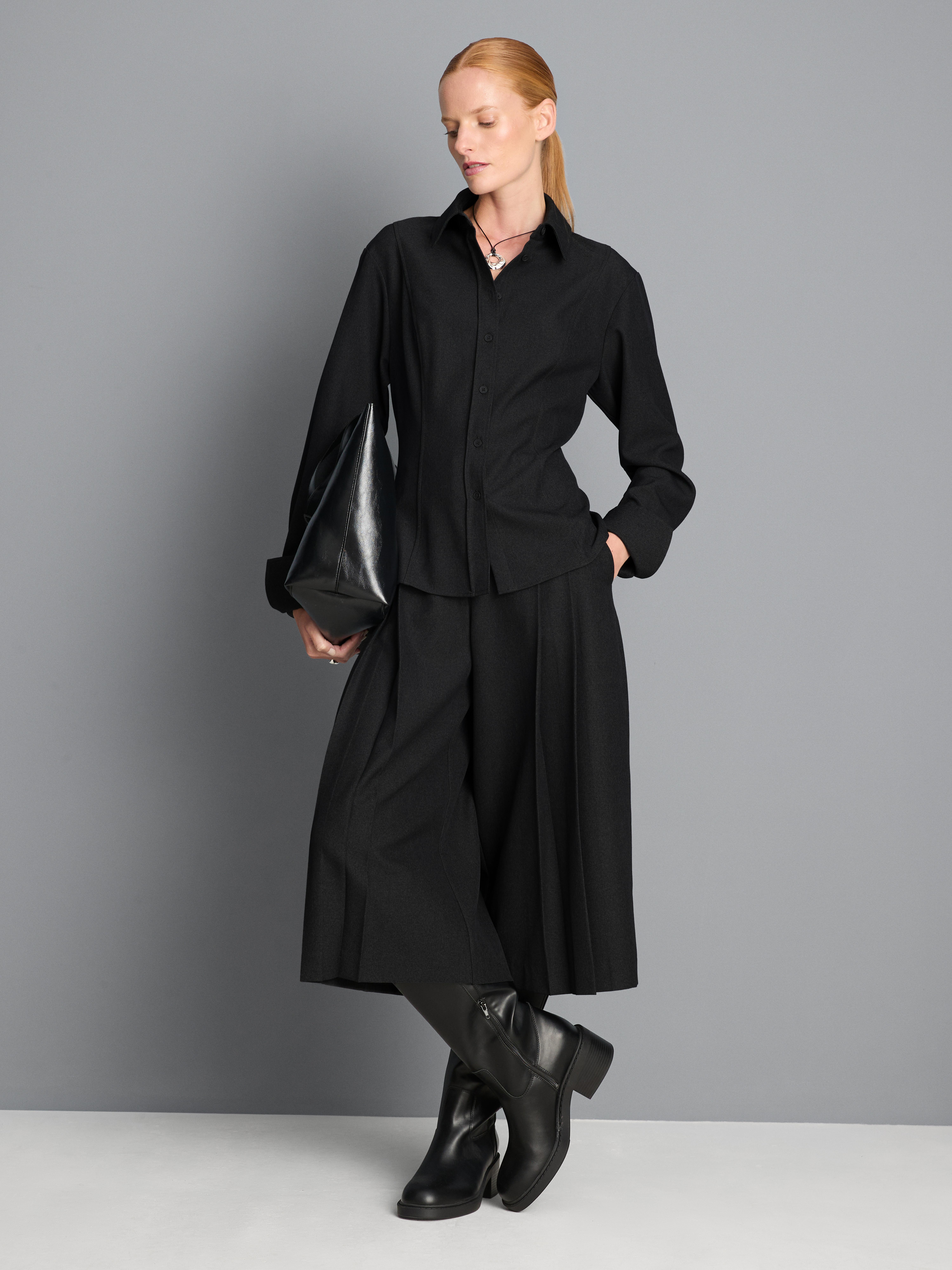 Cinched Long Sleeve Shirt
