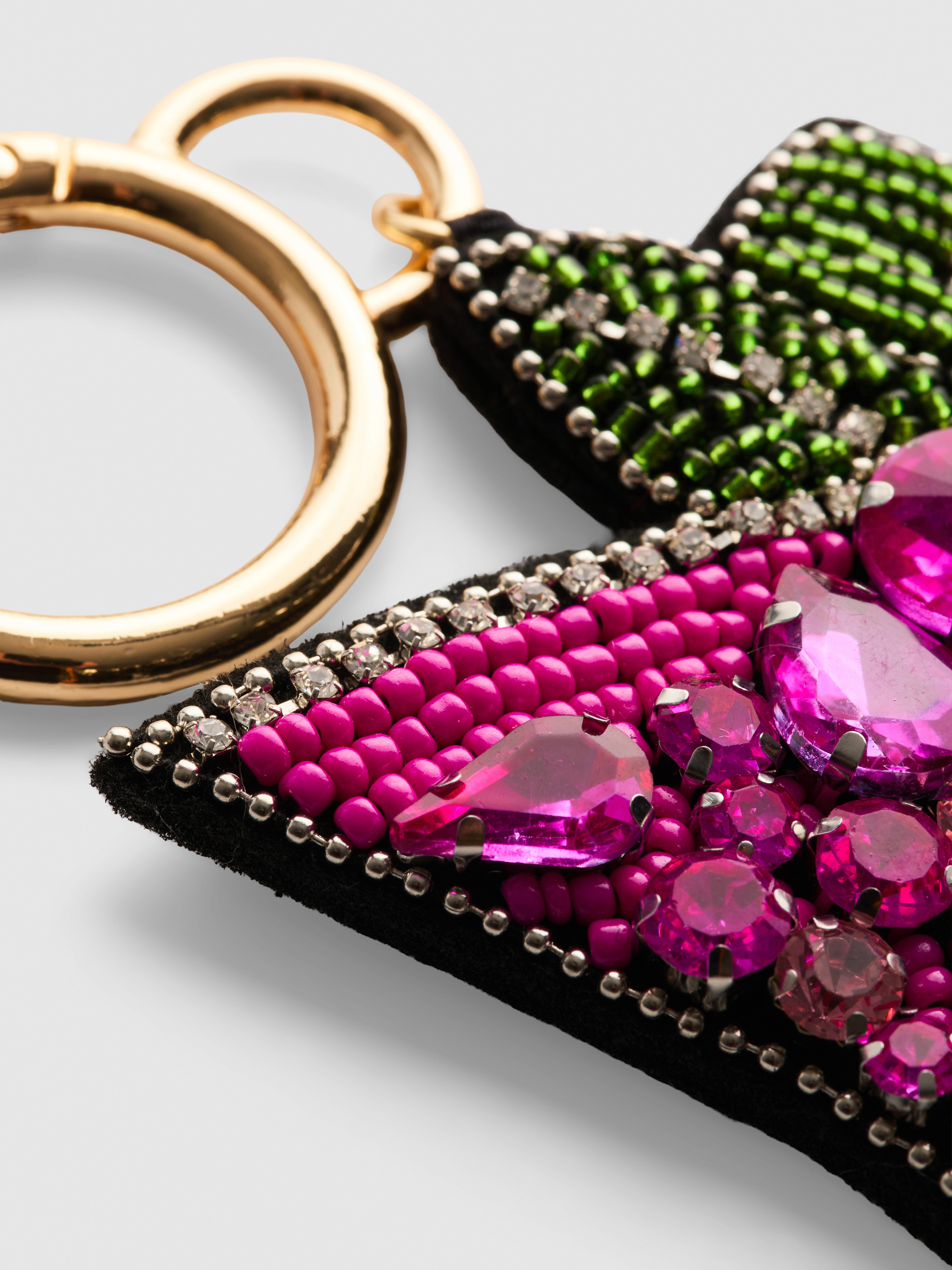 Beaded Drink Charm Keychain