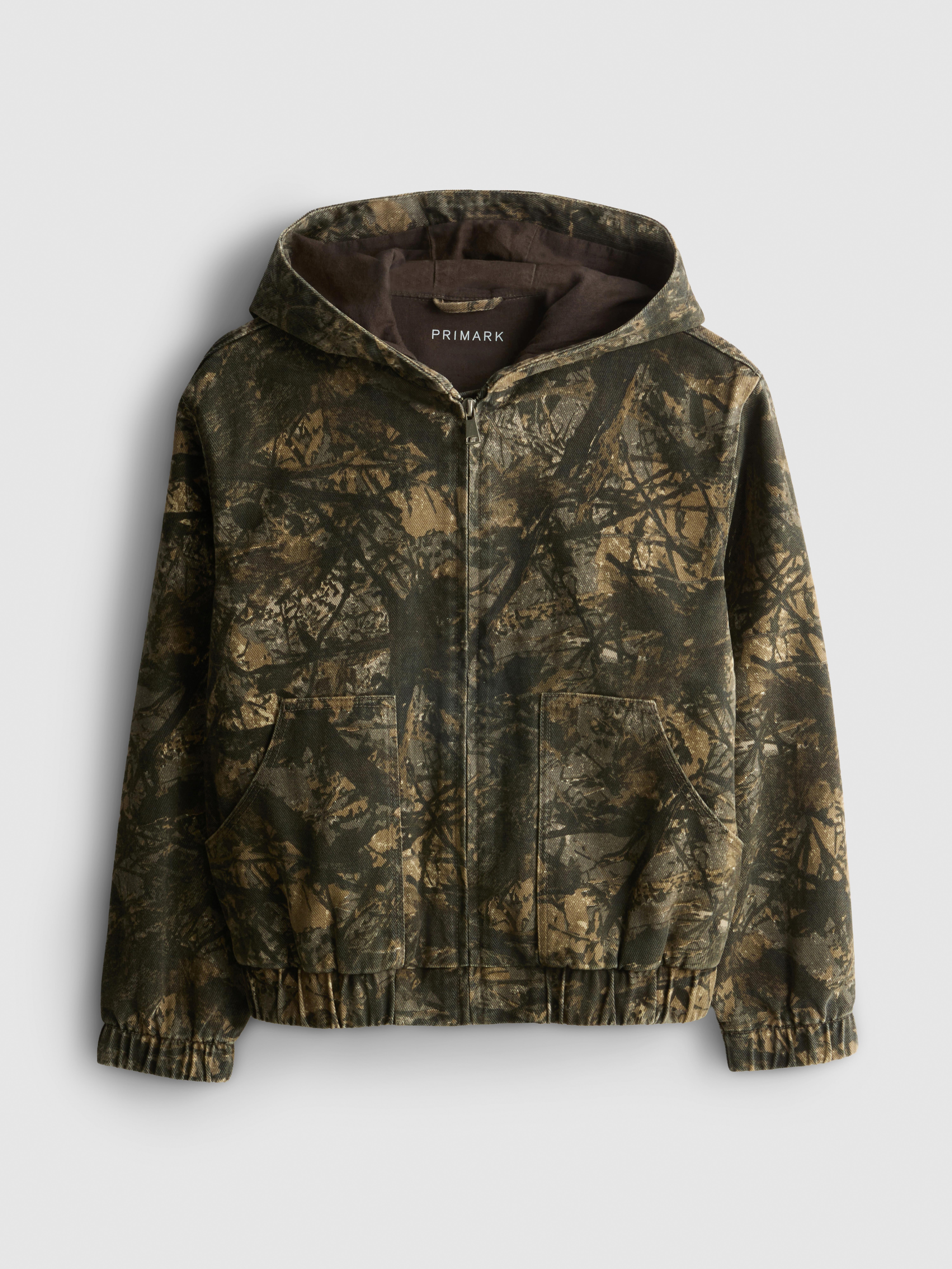 7-15yrs | Pure Cotton Printed Zip-Up Denim Jacket