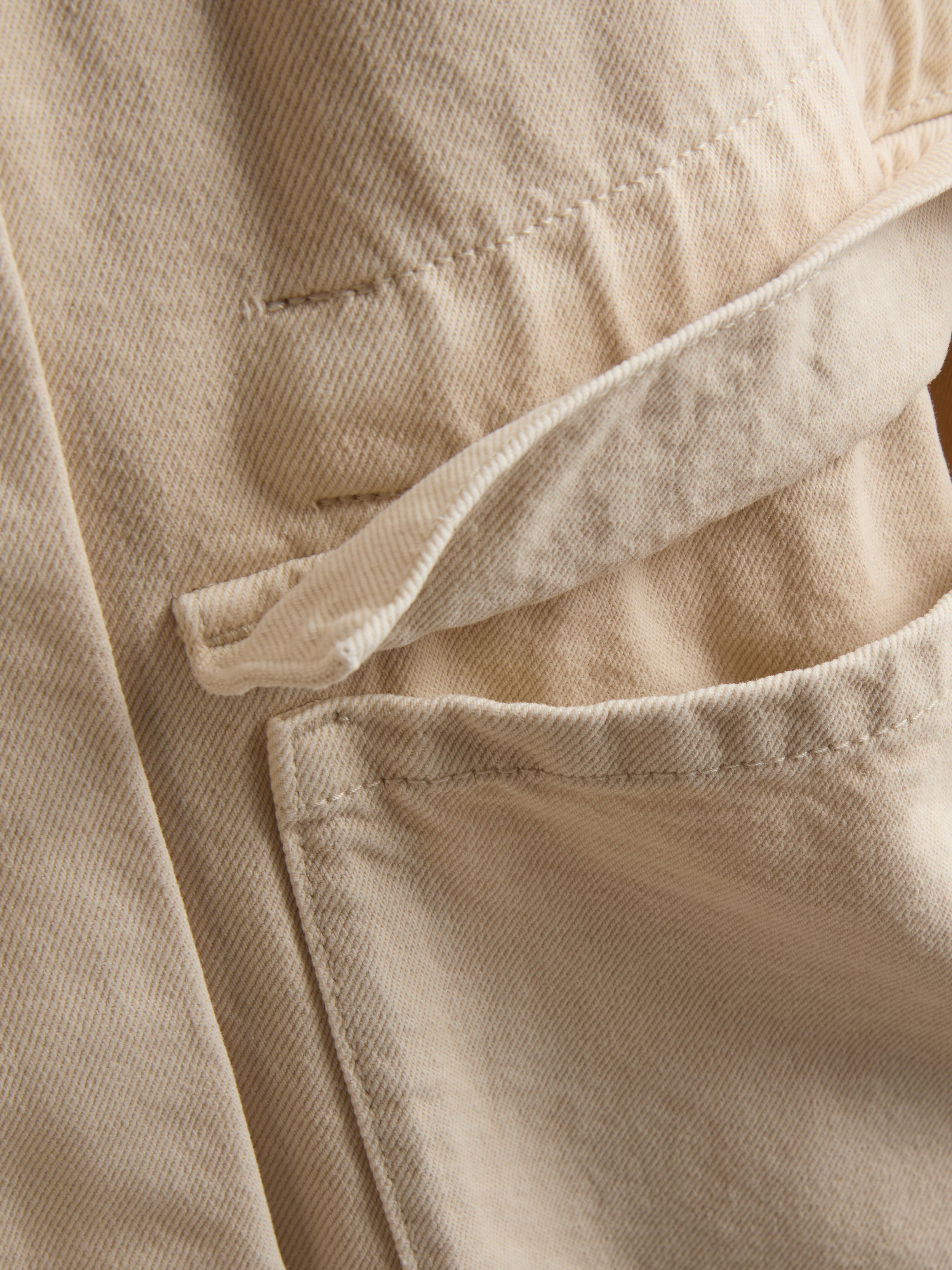 Cotton Canvas High-Neck Jacket