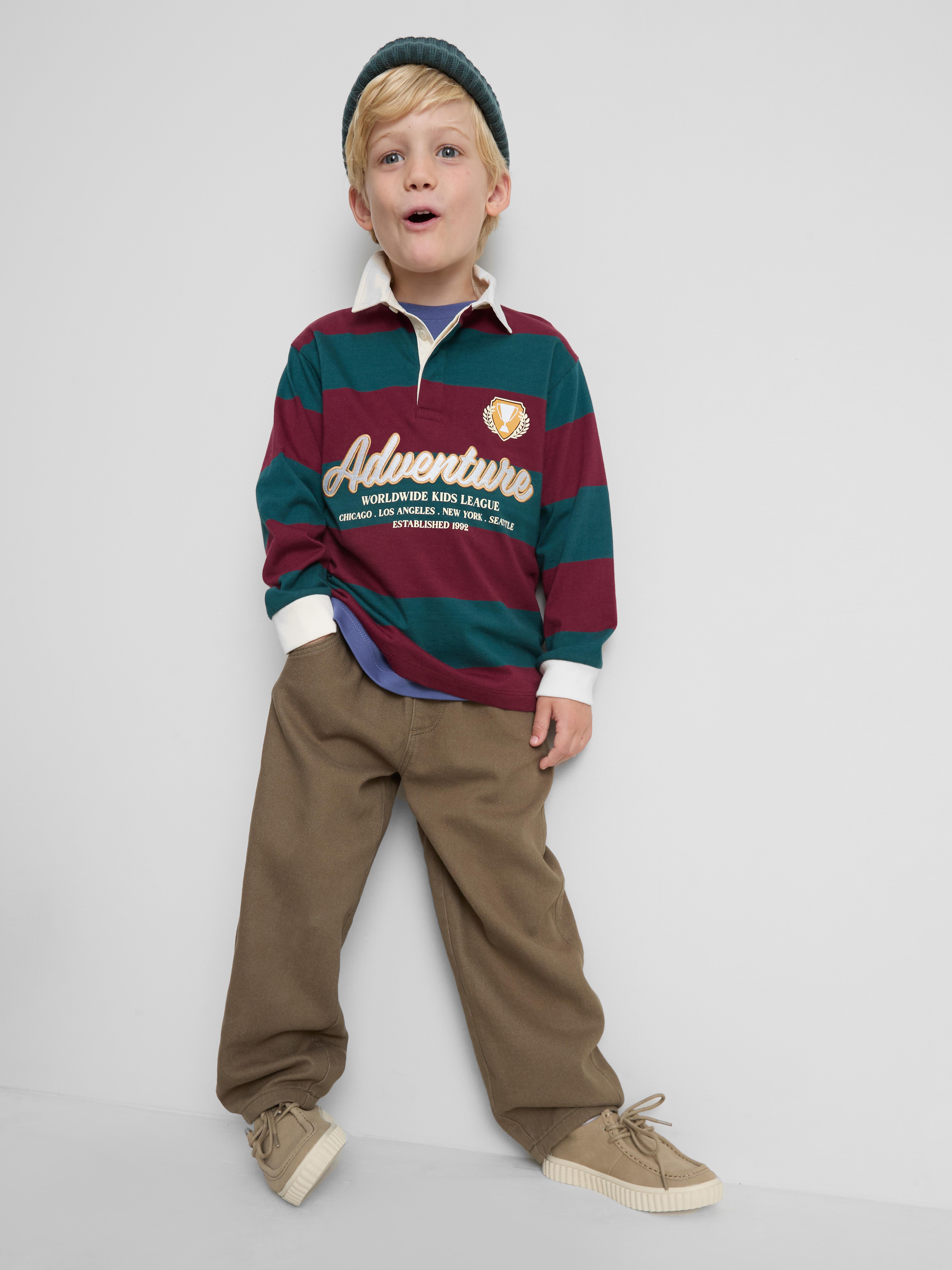 1-9yrs | Cotton Rich Stripe Rugby Shirt