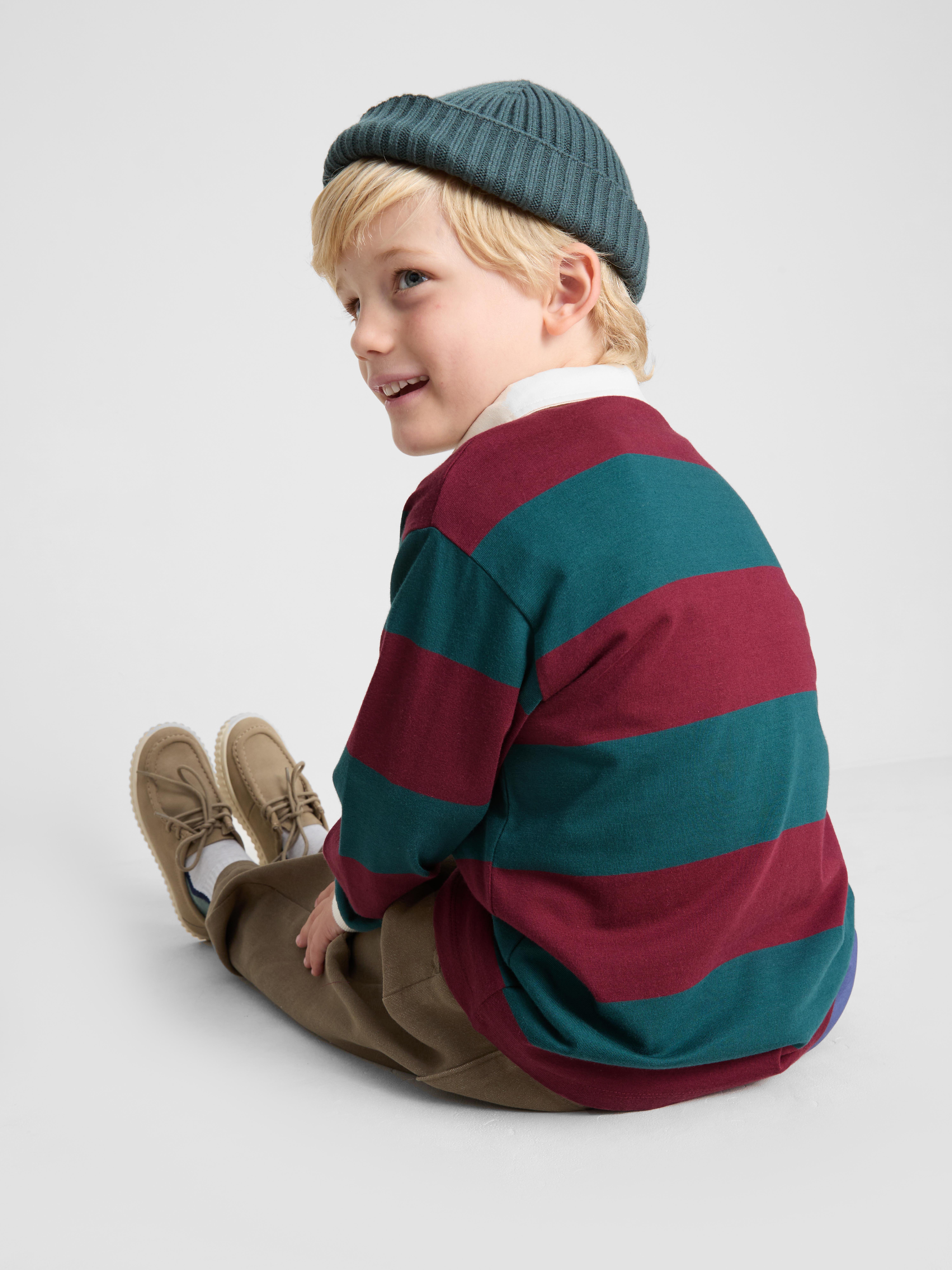 1-9yrs | Cotton Rich Stripe Rugby Shirt