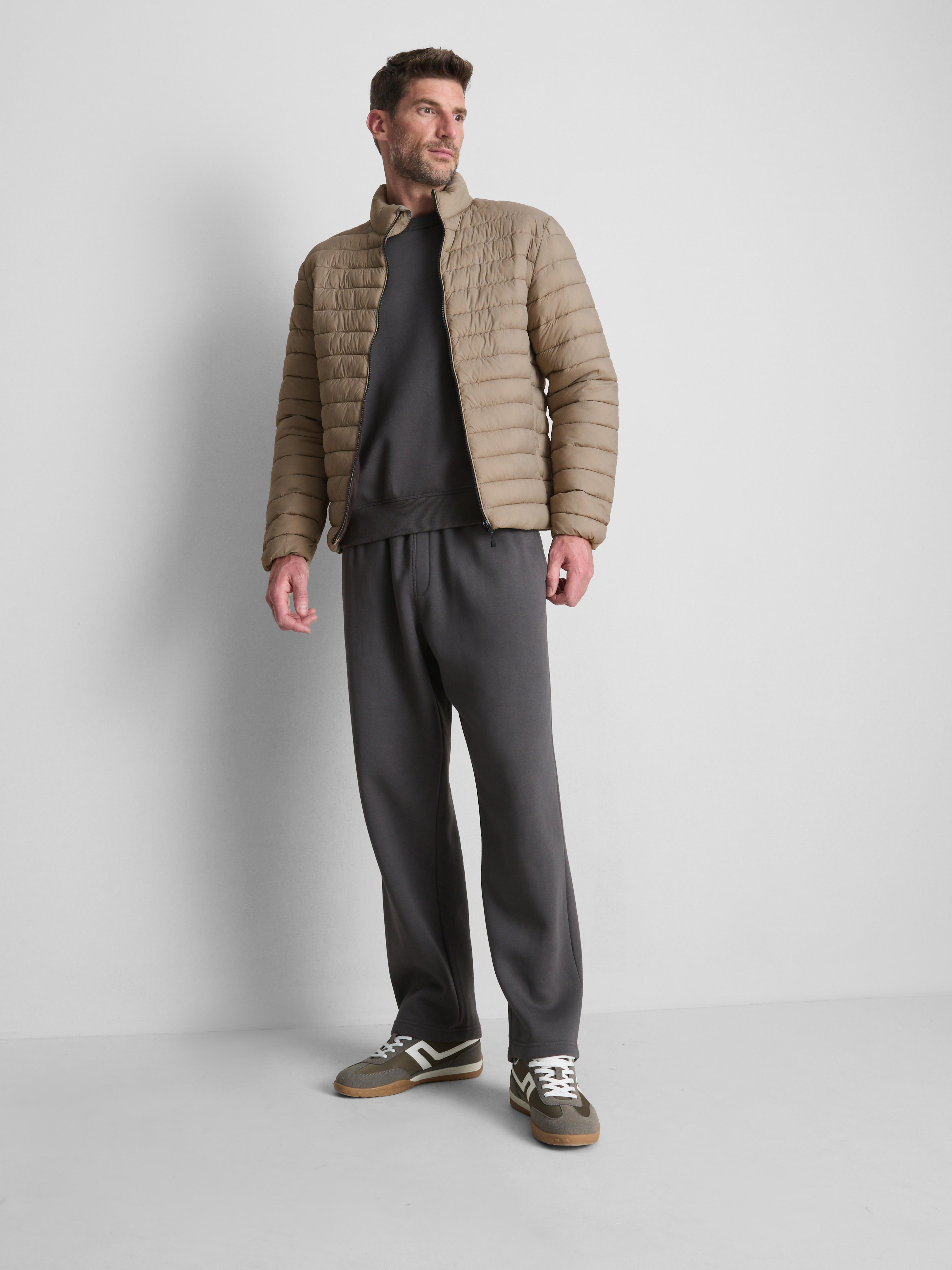 Padded Puffer Jacket Stone