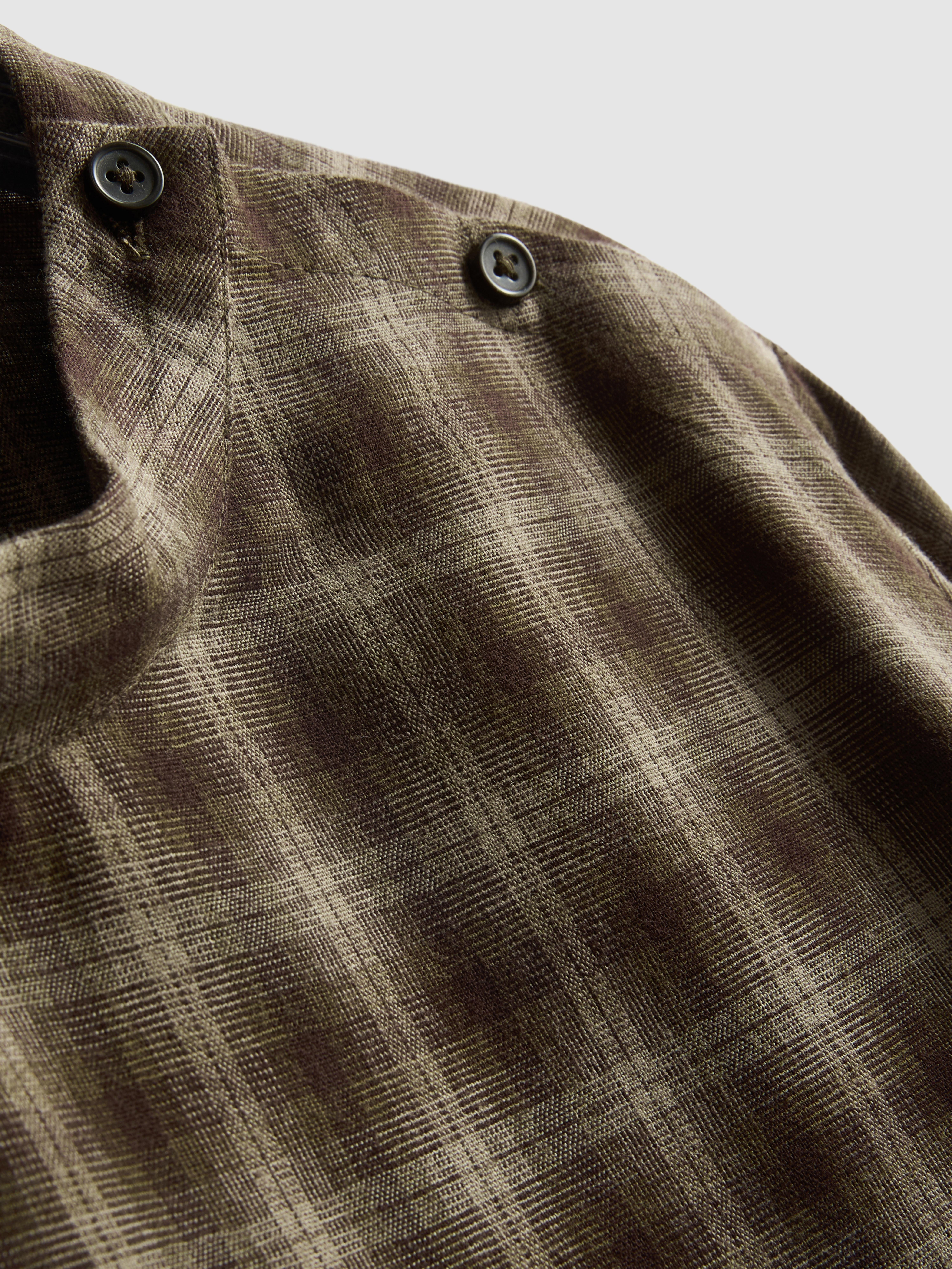 Draped Check Top